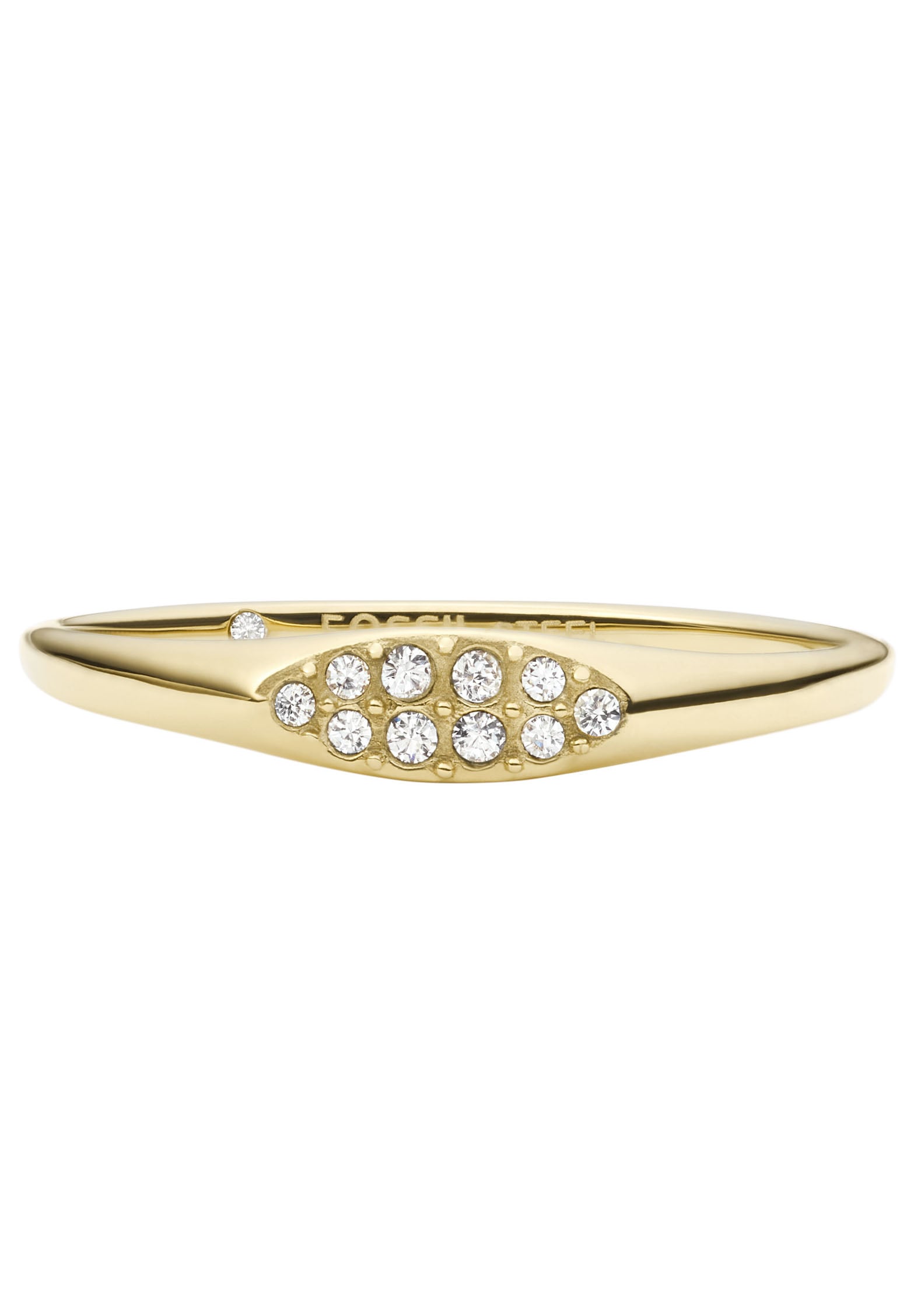 Fossil Fingerring »DREW, JF04137710«, mit Glasstein