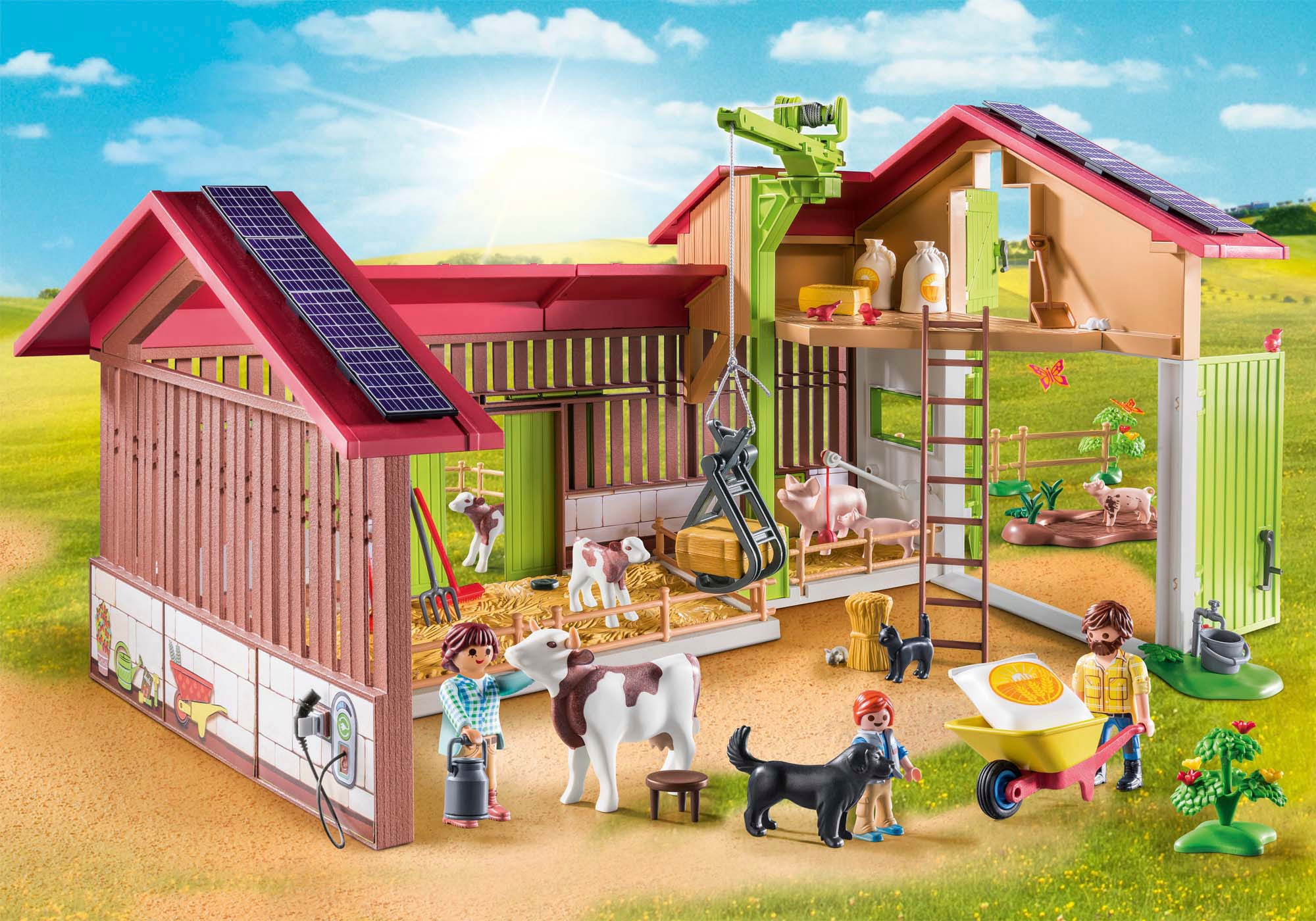 Playmobil® Konstruktions-Spielset »Großer Bauernhof (71304), Country«, (182 St.), teilweise aus recyceltem Material; Made in Germany