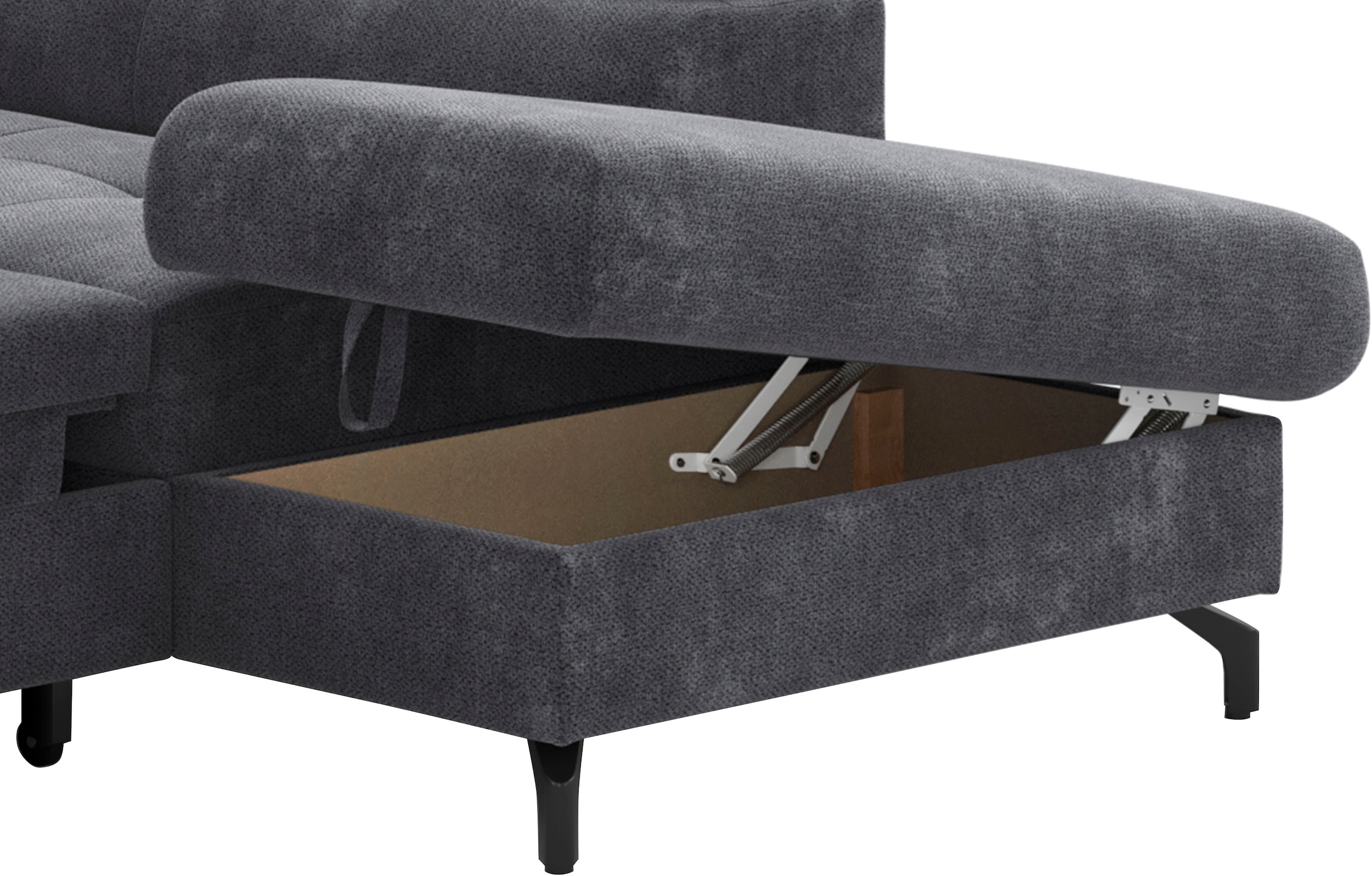 COTTA Ecksofa »Aura L-Form«, mit Schlaffunktion, Bettkasten und Kopfteilverstellung