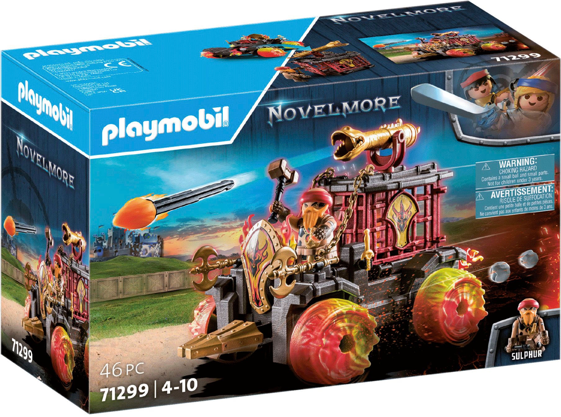 Playmobil® Konstruktions-Spielset »Burnham Raiders - Feuerkampfwagen (71299), Novelmore«, (46 St.), Made in Europe