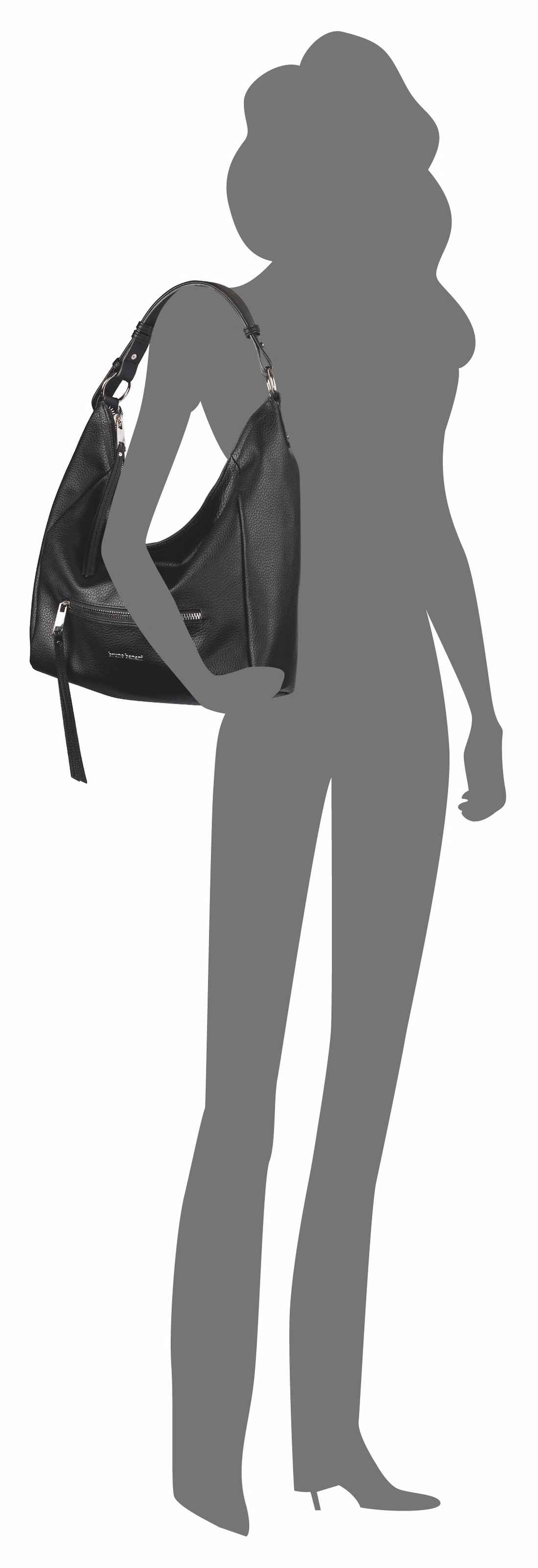 Bruno Banani Hobo »Amalfi«, Beuteltasche Schultertasche verstellbarer Schulterriemen