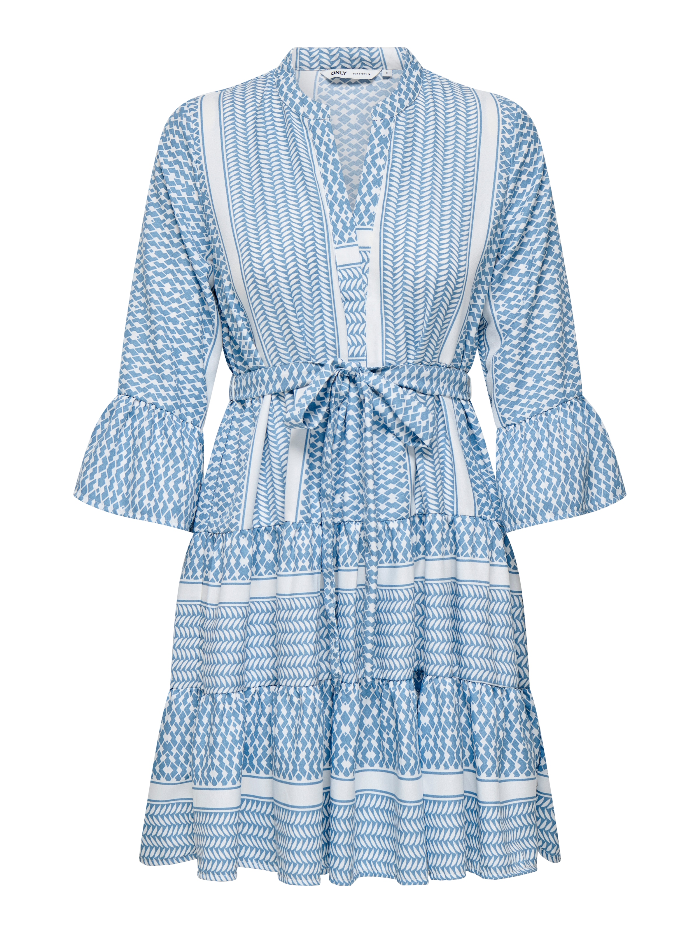 ONLY Tunikakleid »ONLATHENA LIFE 3/4 SHORT DRESS WVN NOOS«, Sommerkleid