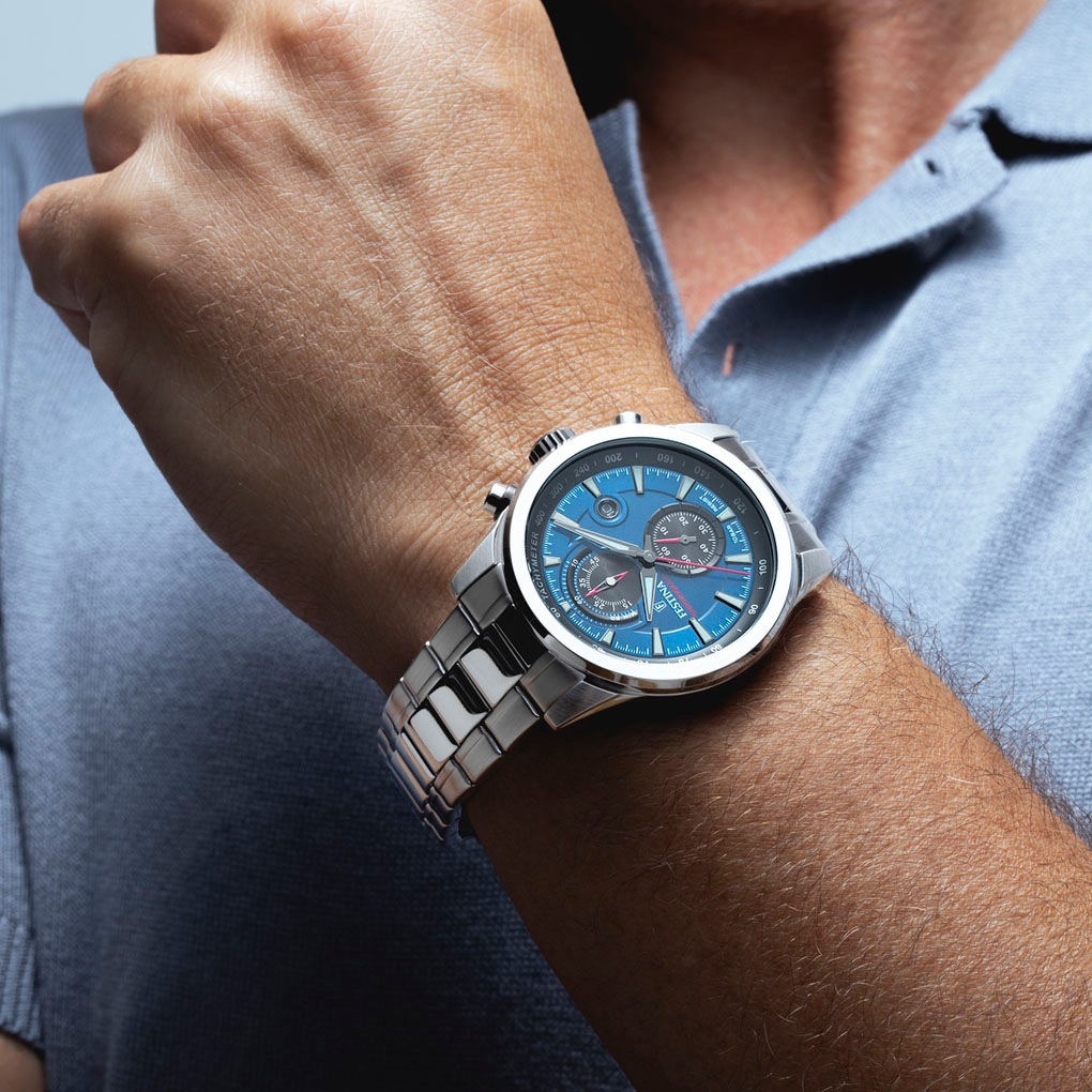 Festina Chronograph »Timeless Chronograph«, Quarzuhr, Armbanduhr, Herrenuhr, Edelstahlarmband, analog, Tag