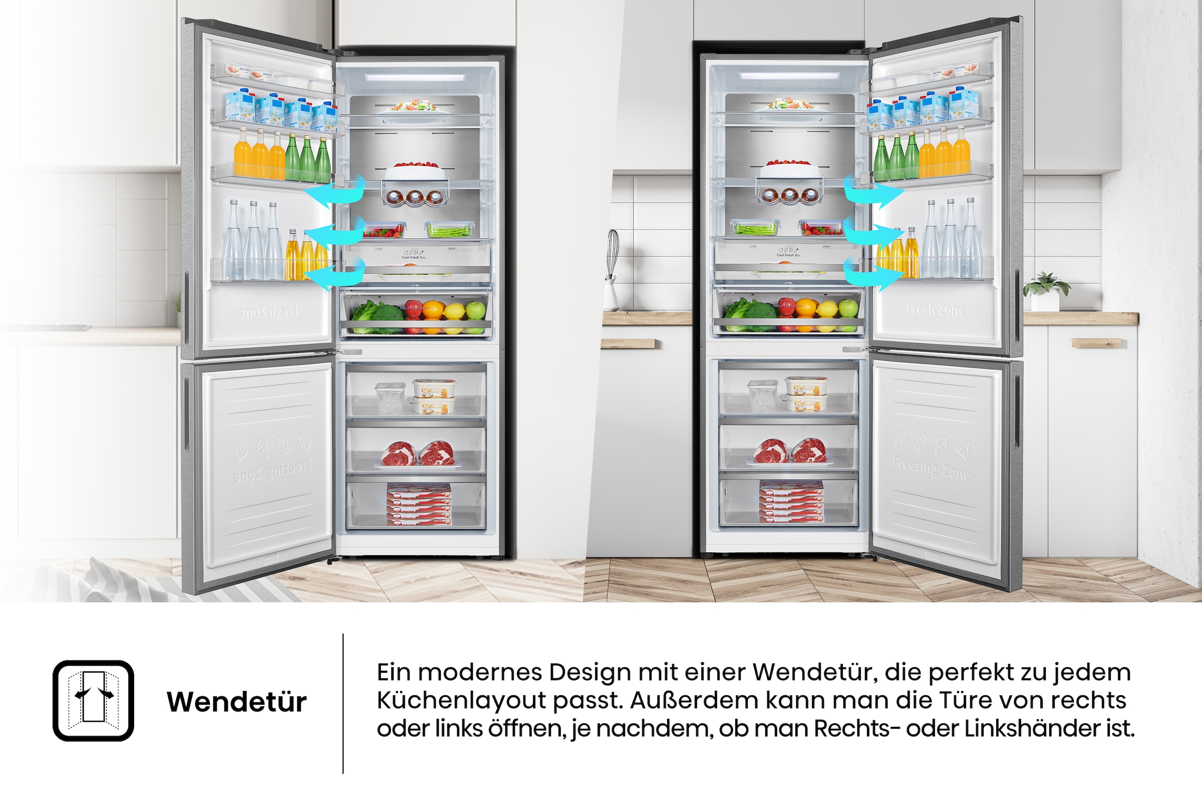 Hisense Kühl-/Gefrierkombination »RB645N4BIB« 201,3 cm hoch 70,4 cm breit 70cm breit