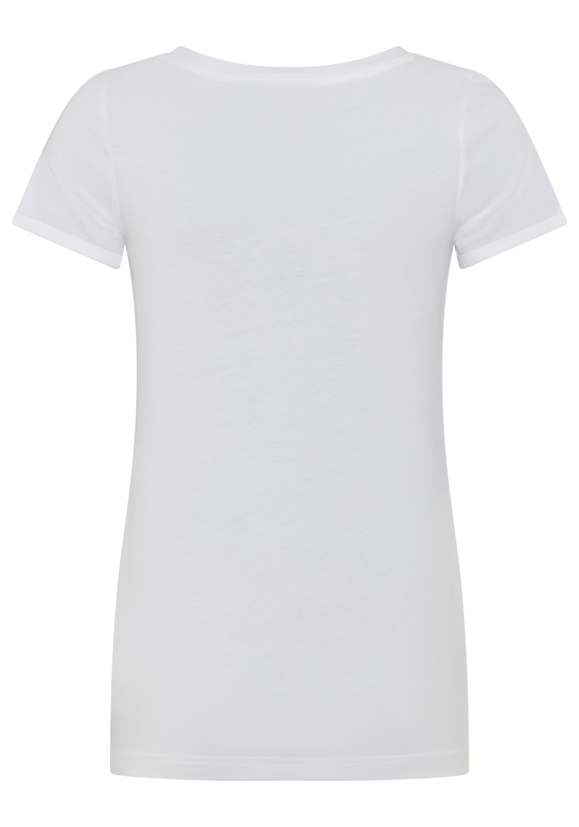 Arizona T-Shirt Kurzarm,  figurbetont,  Basic-Stil,  aus Baumwollmischung