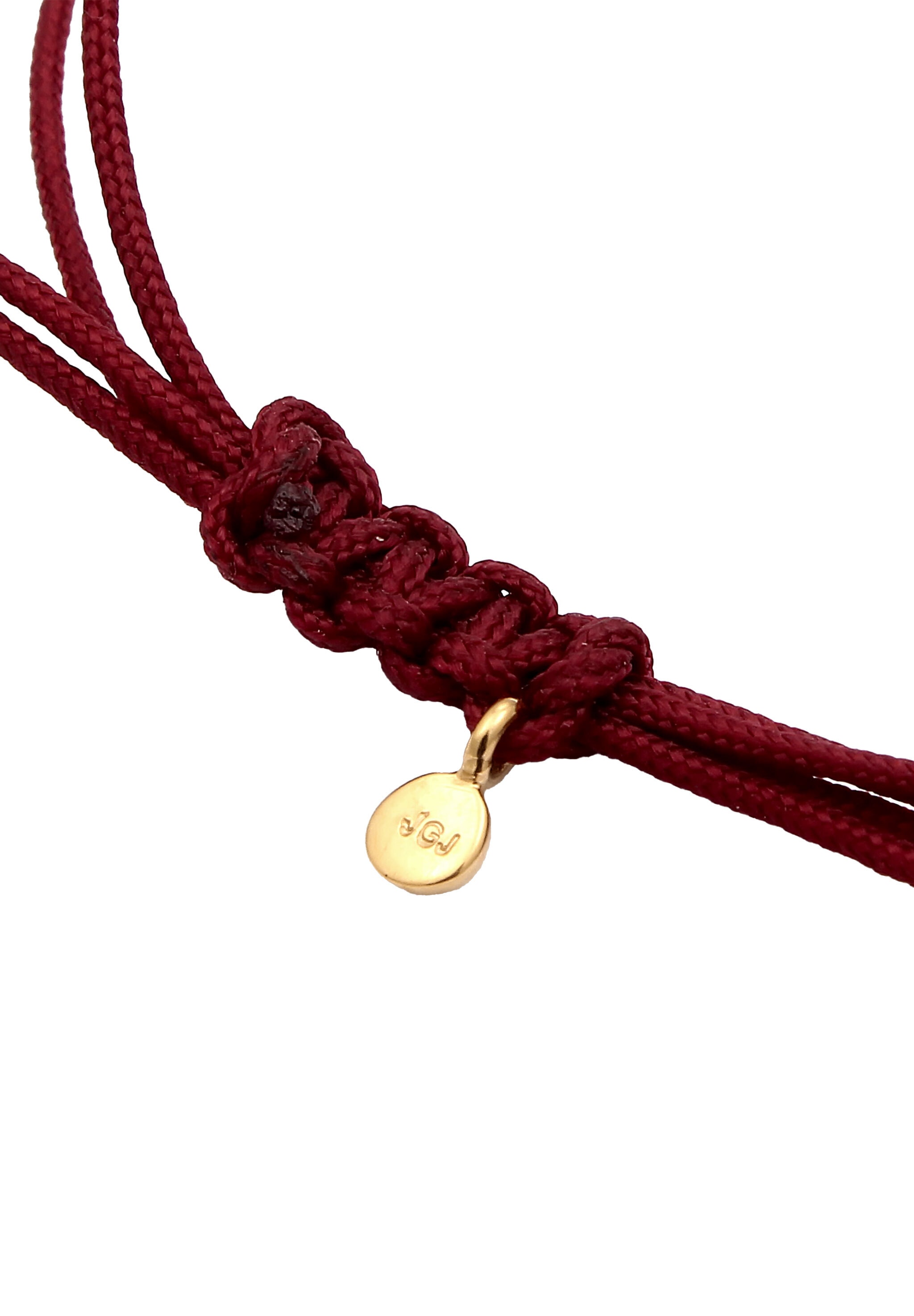 Elli Armkette »Armband Nylon mit Herz 925 Sterling Silber«