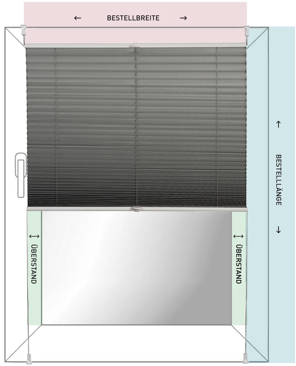K-HOME Plissee »COMO« Lichtschutz freihängend
