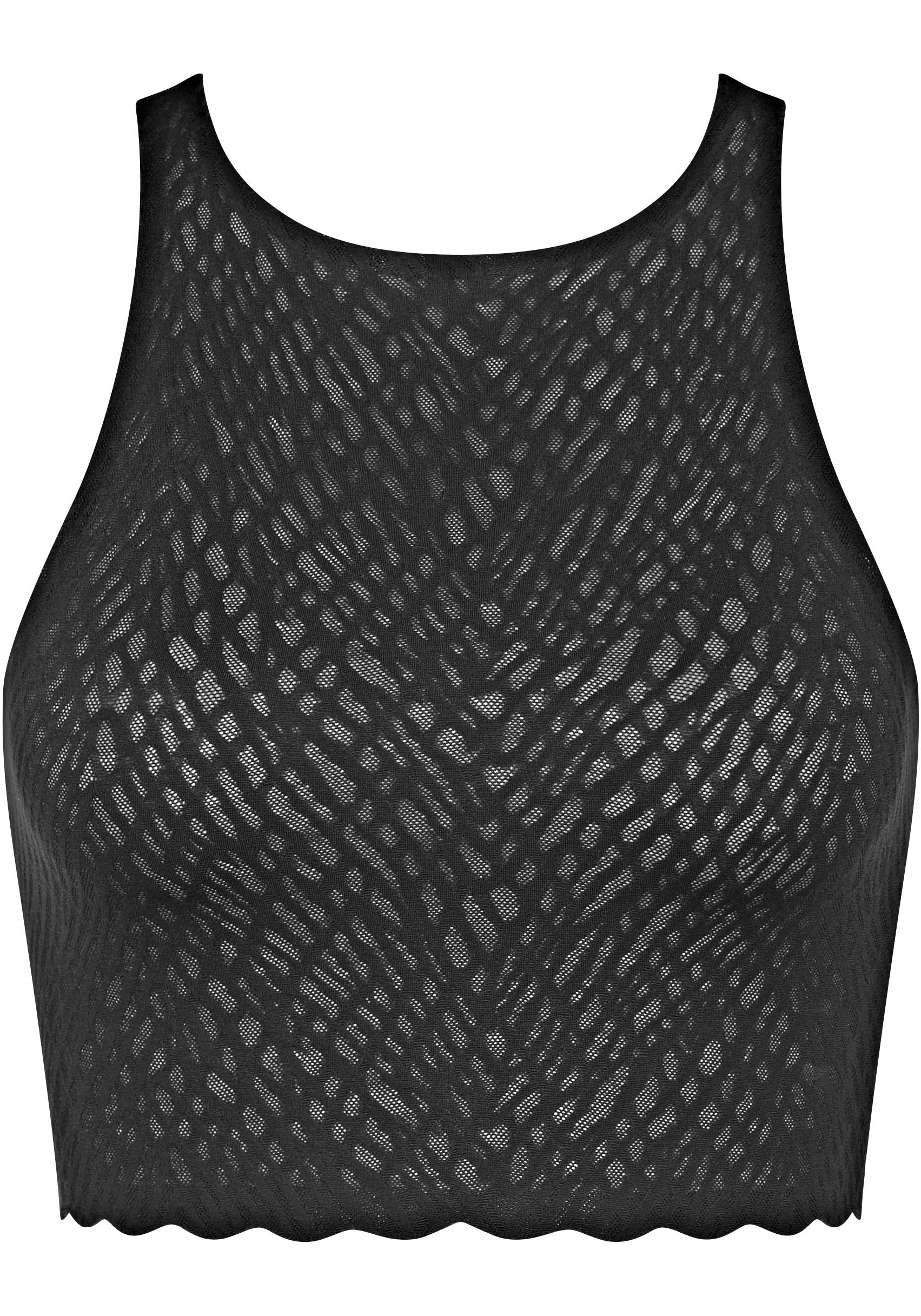 sloggi Crop-Top »ZERO Feel Bliss Crop Top«, nahtlos mit Spitzenoptik