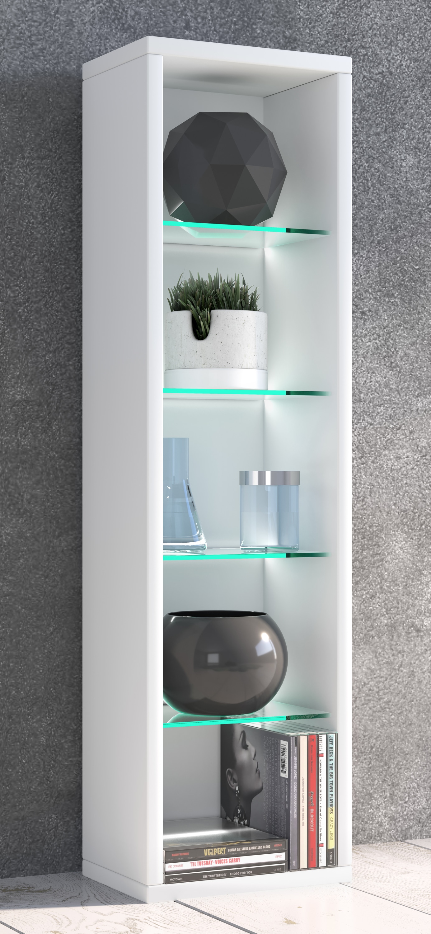 VCM Standregal »Holz CD DVD Stand Aufbewahrung Deko Regal Rasato L« 1 Stk. tlg.