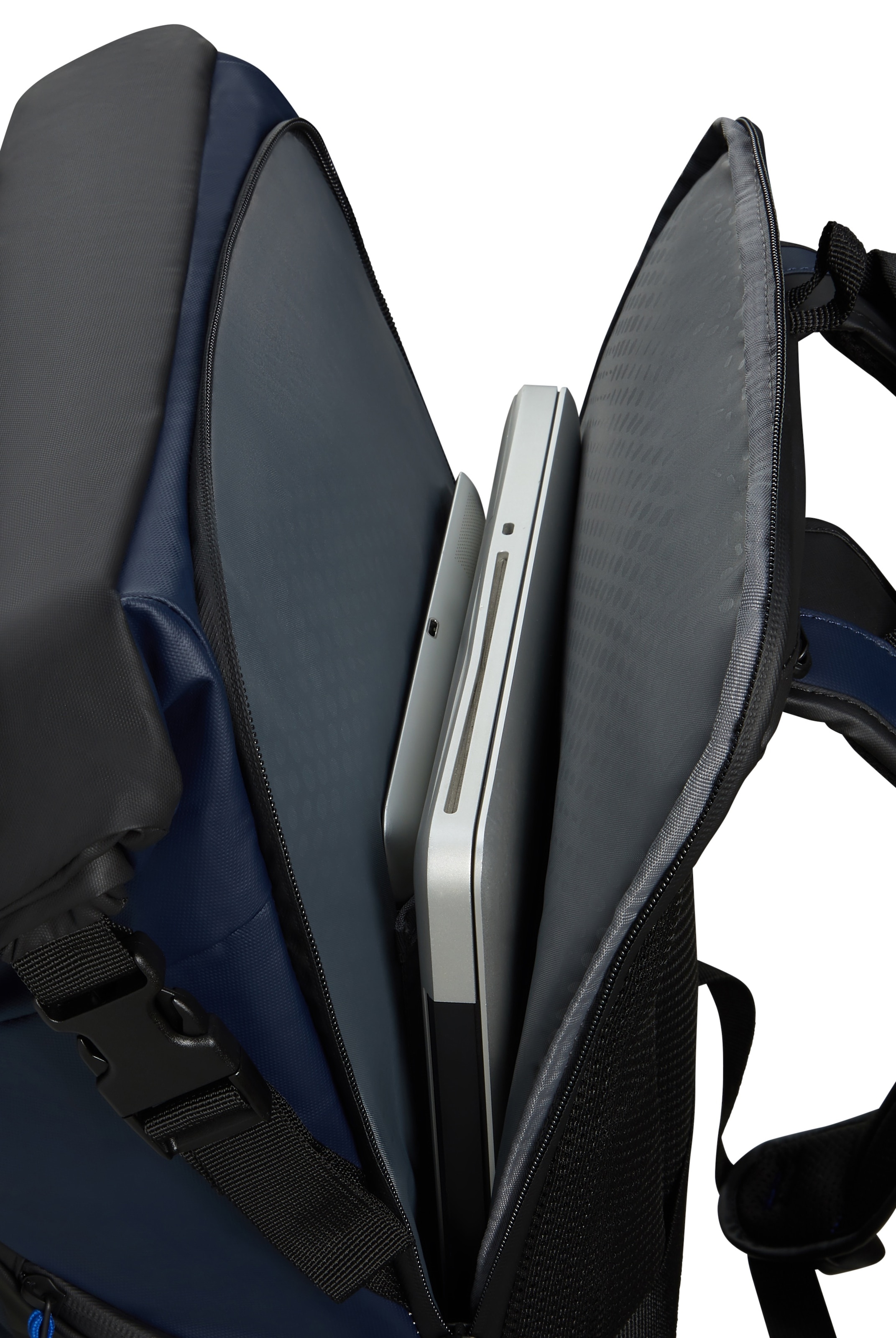 Samsonite Reiserucksack »ECODIVER L«, Freizeitrucksack Laptoprucksack Trolleyaufstecksystem Rolltop Backpack
