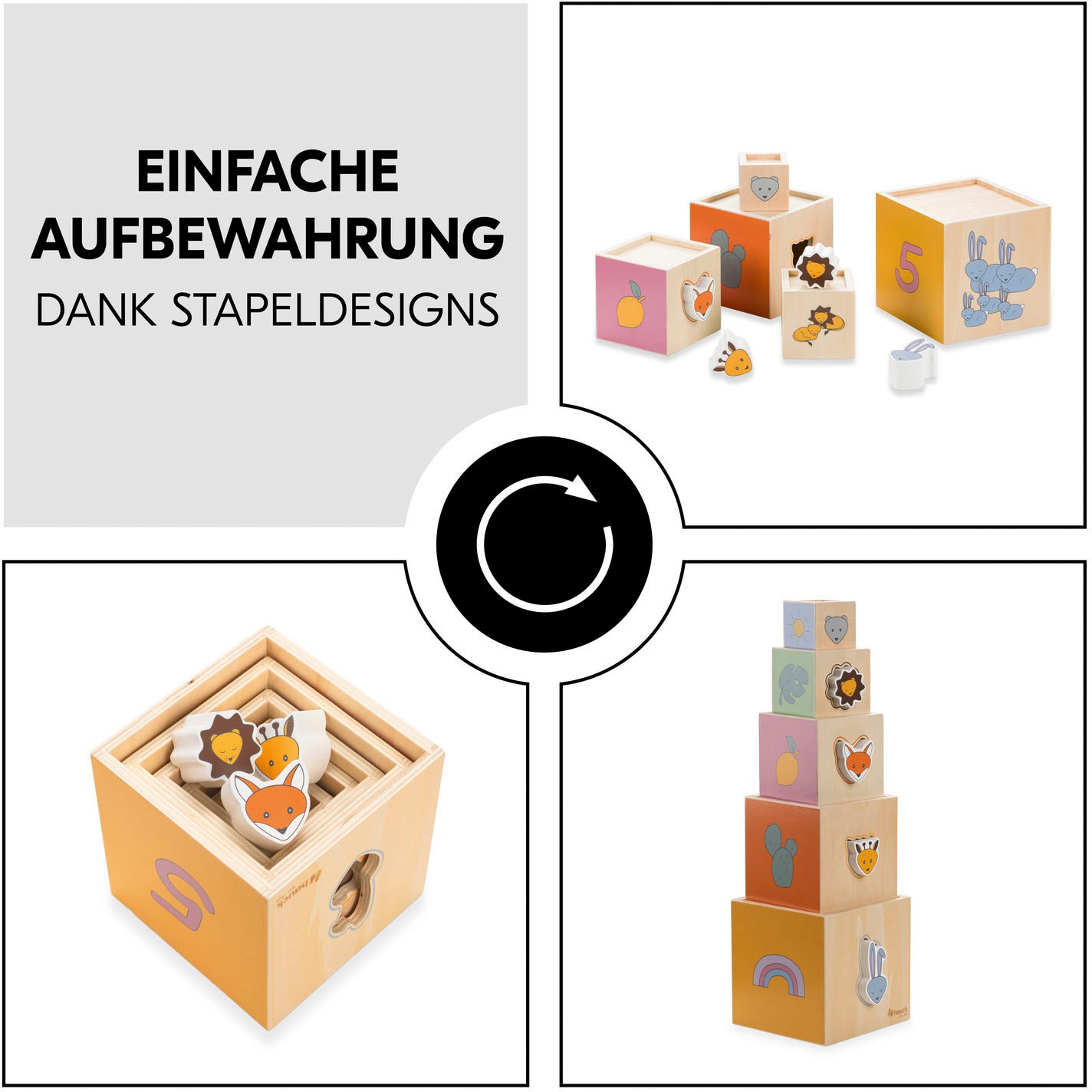 Hauck Stapelspielzeug »Stack N Rise«, FSC® - schützt Wald - weltweit