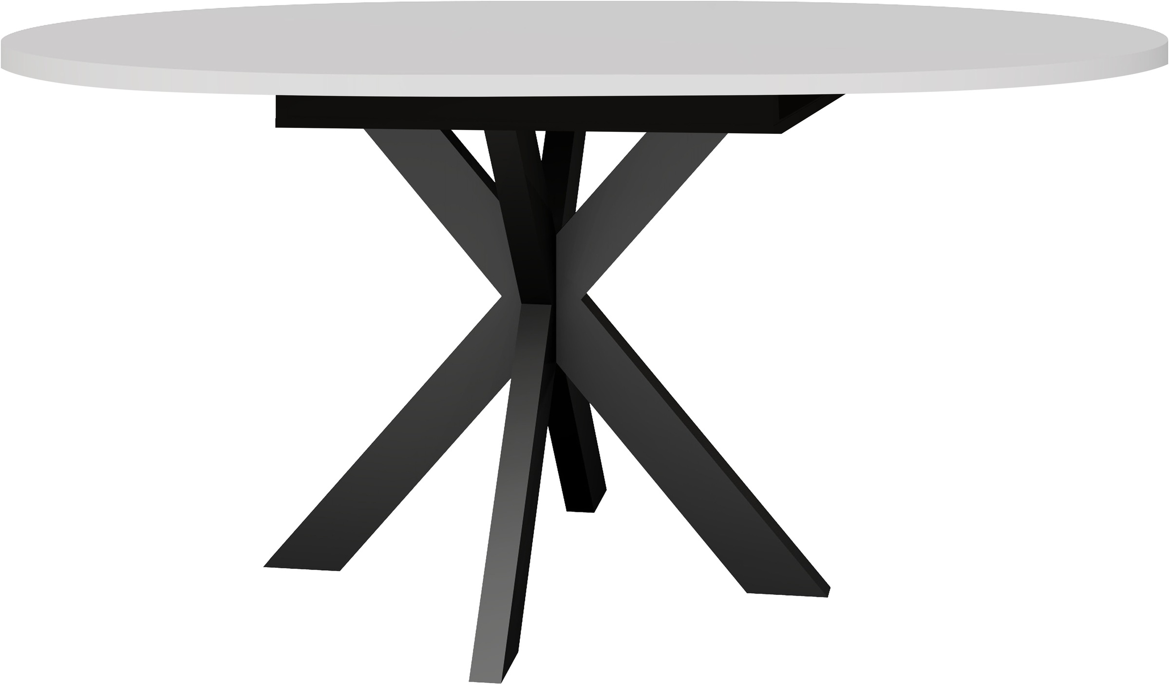 Mäusbacher Esstisch Runder Esstisch, Metallgestell in Stern-Form, ausziehbar