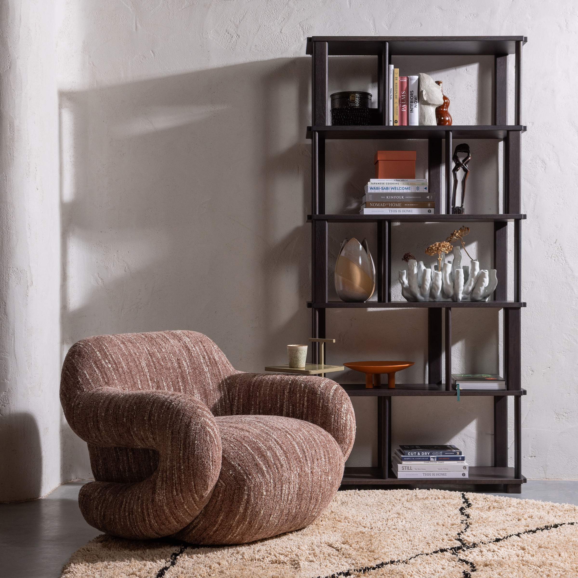 WOOOD Wandregal »Riss Eichenholz mit sichtbare Maserung, B 90 x T 30 x H 186 cm« Tragkraft 10 kg pro Einlegeboden, nachbehandelbar, einfach montierbar