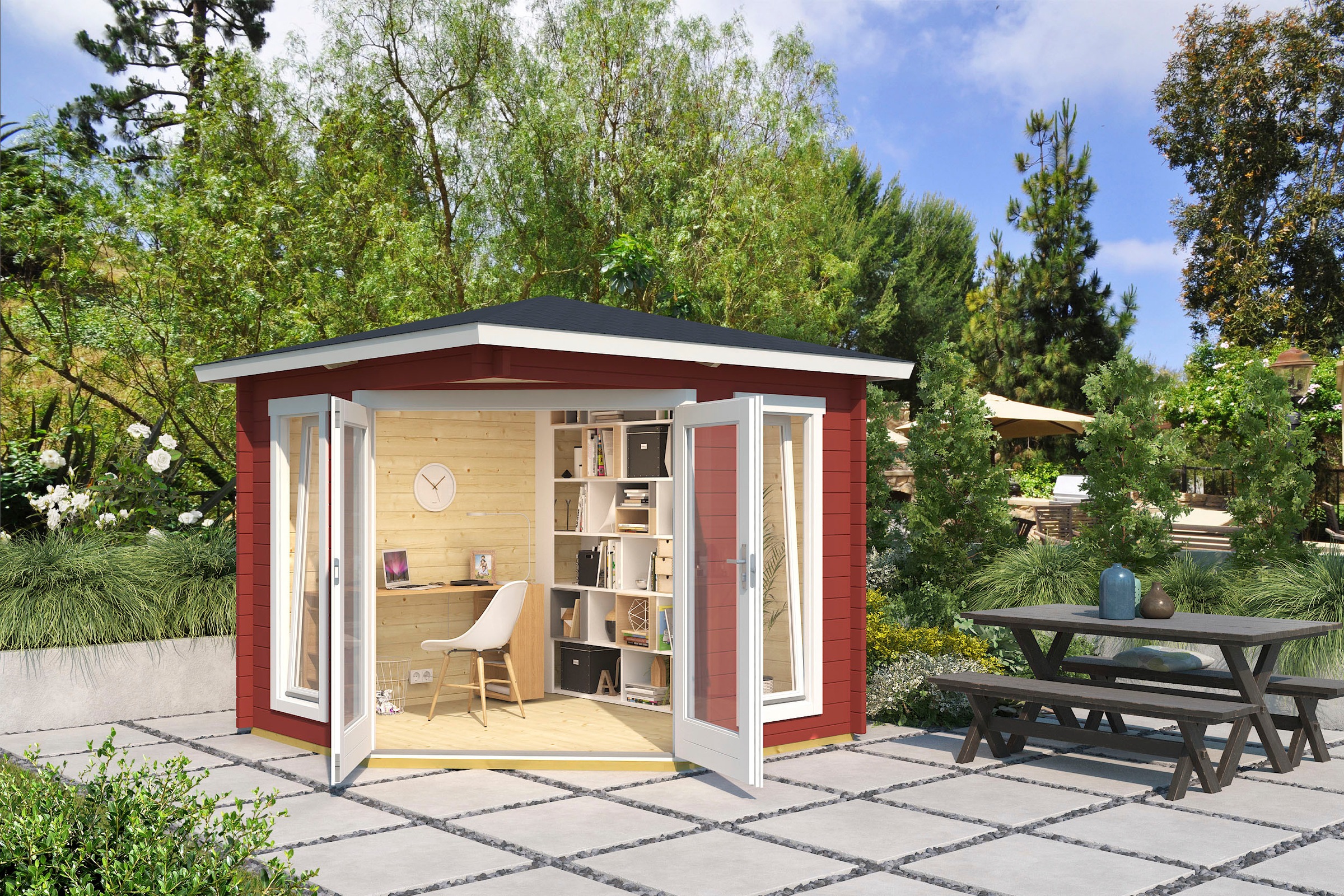 LASITA MAJA Gartenhaus »OBAN«, (Set, inkl. Fussbodenbretter zum verlegen)