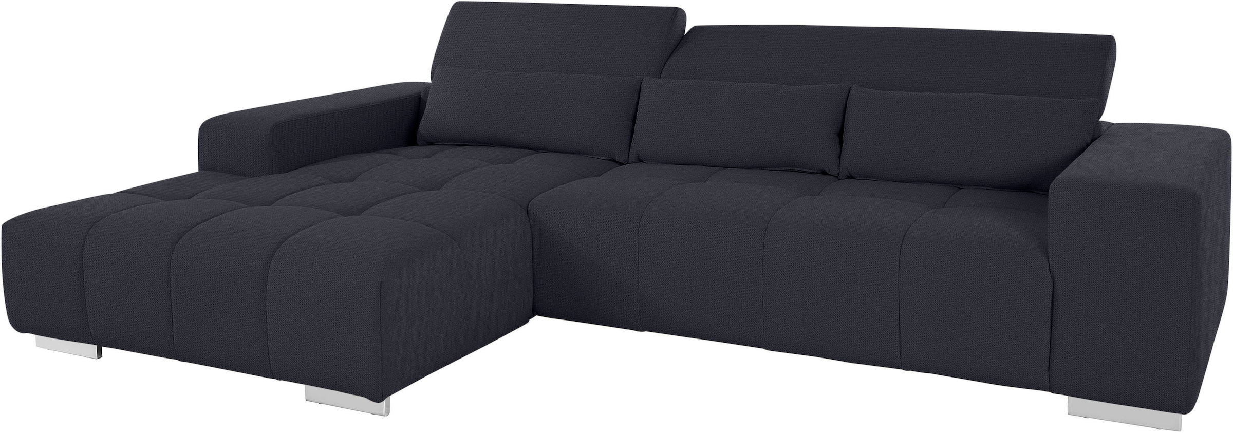 COTTA Ecksofa »Orion L-Form«, mit Kopfteilverstellung & 3 Nierenkissen