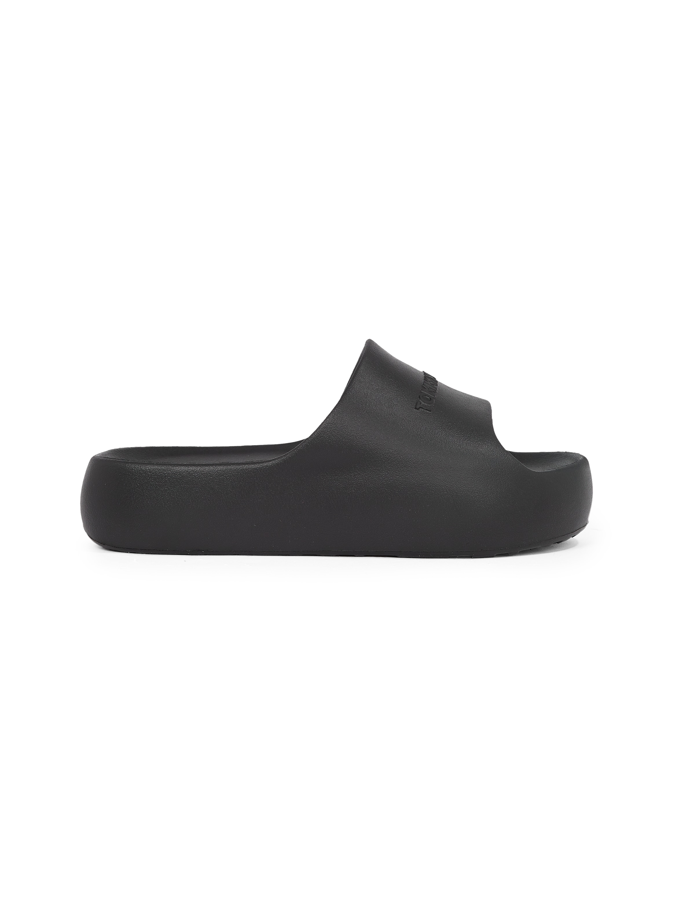 Tommy Jeans Pantolette »TJW CHUNKY POOL SLIDE ESS«, Plateau, Sommerschuh, Schlupfschuh, Bequemschuh, Logoschriftzug