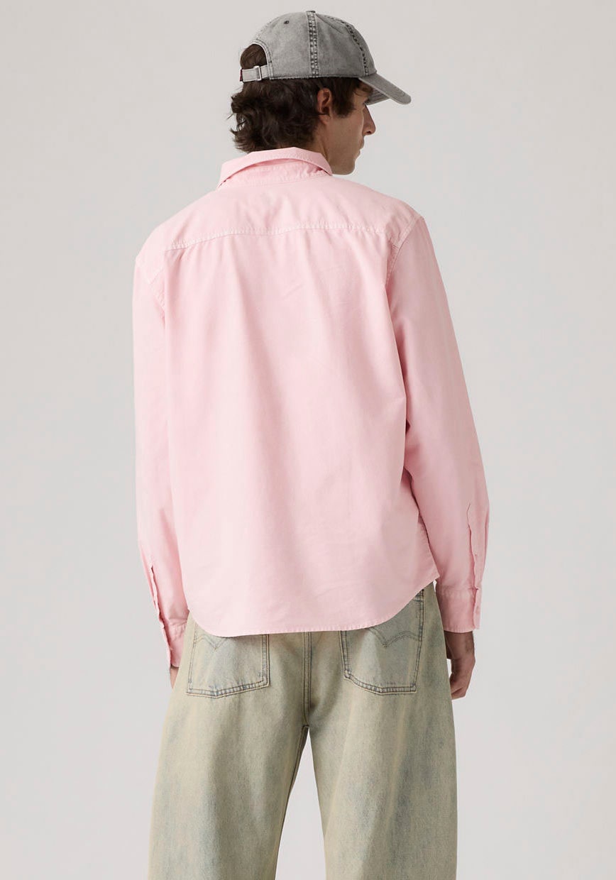 Levi's® Langarmhemd »AUTHENTIC BUTTON DOWN« mit Ton-in-Ton Logostickerei auf der Brust