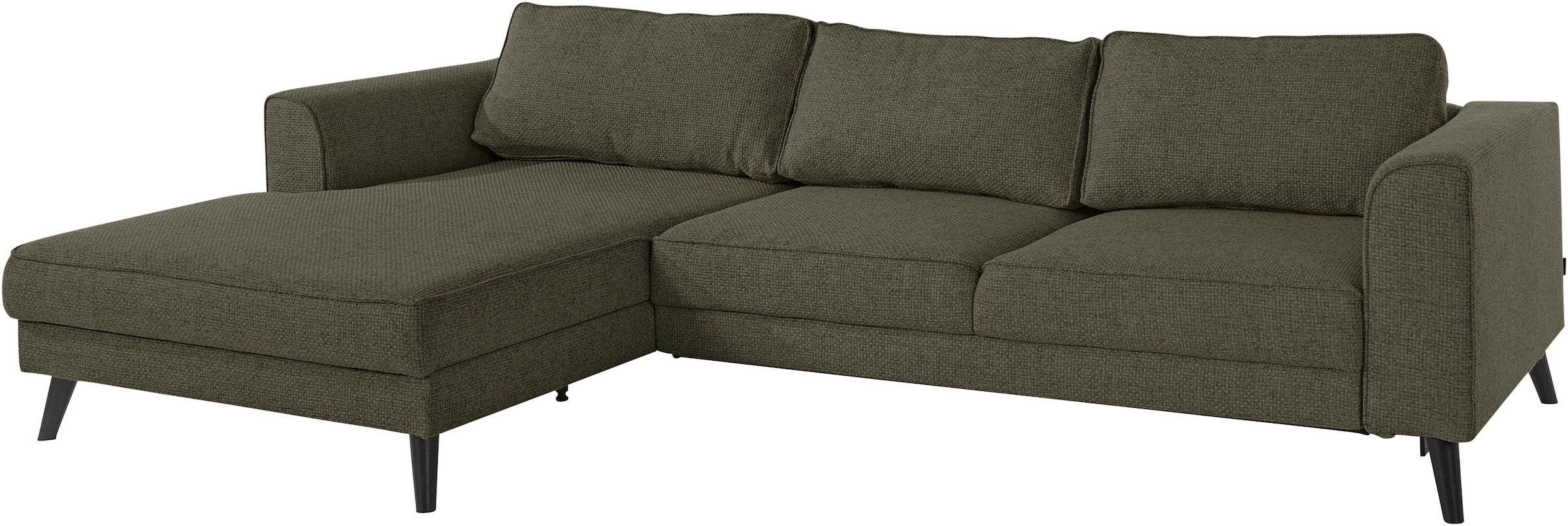 INOSIGN Ecksofa »Lumber Jack, elegant und bequem, Breite 280, hoher Fuß, L-Form«, in moderner Optik