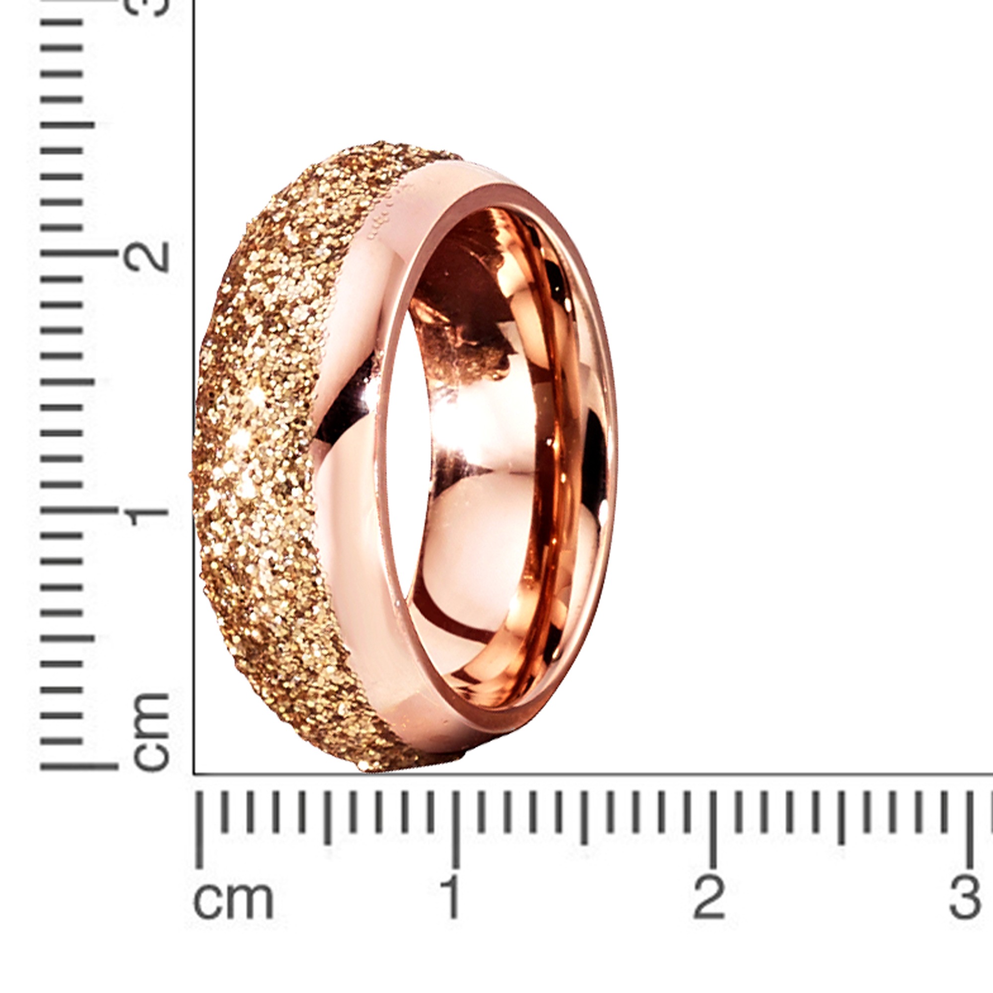 Jacques Lemans Fingerring »Edelstahl PVD rotvergoldet«