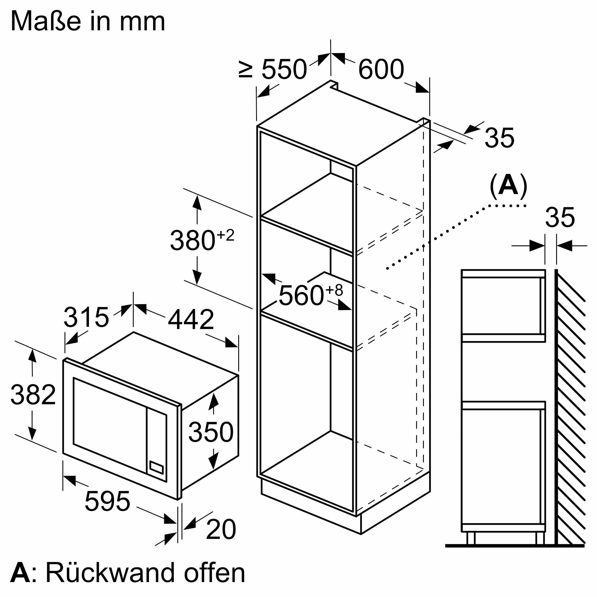 NEFF Einbau-Mikrowelle »HLAWG26S3«, Mikrowelle