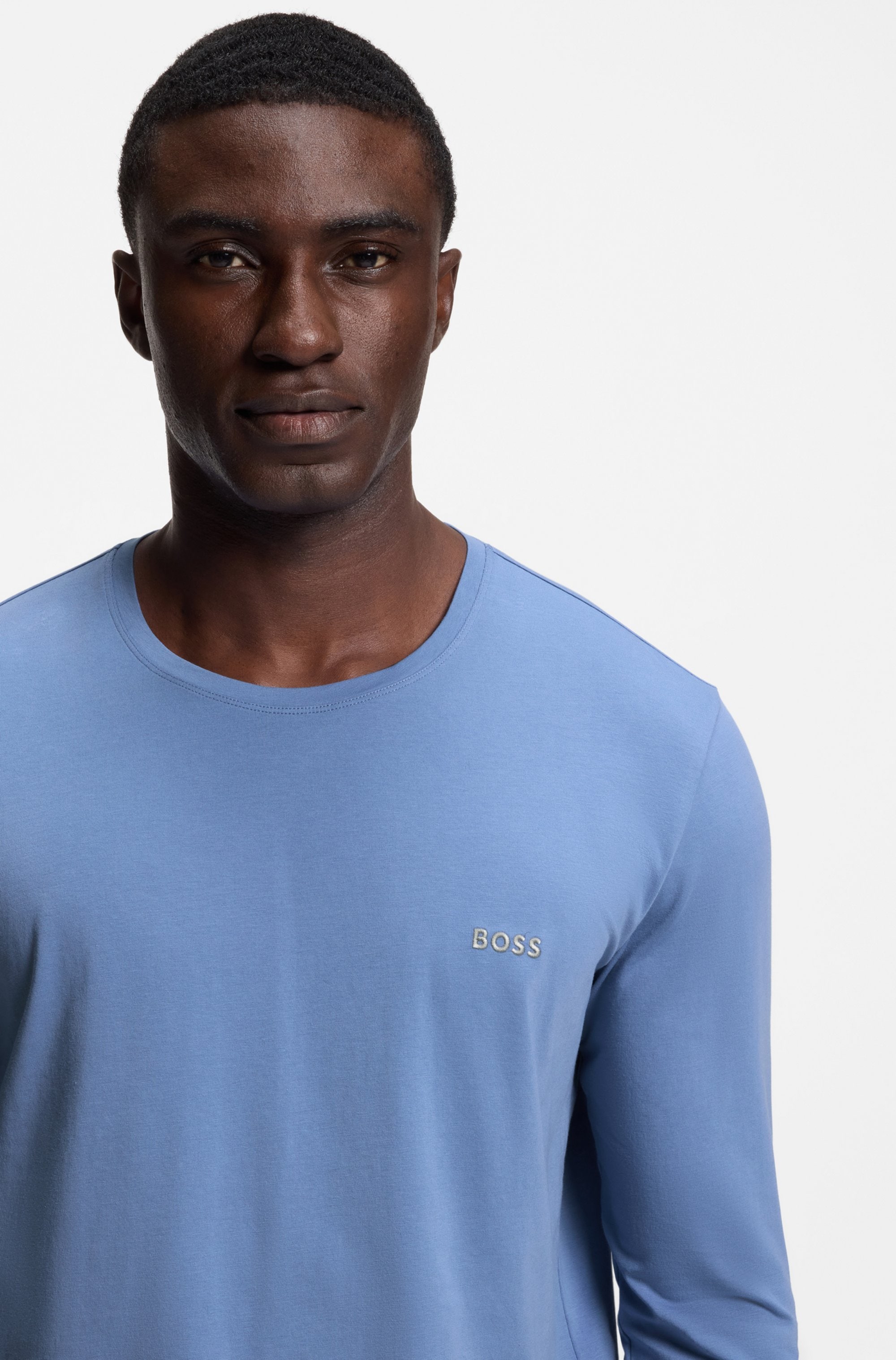 BOSS Langarmshirt »Mix&Match LS« mit Logoschriftzug