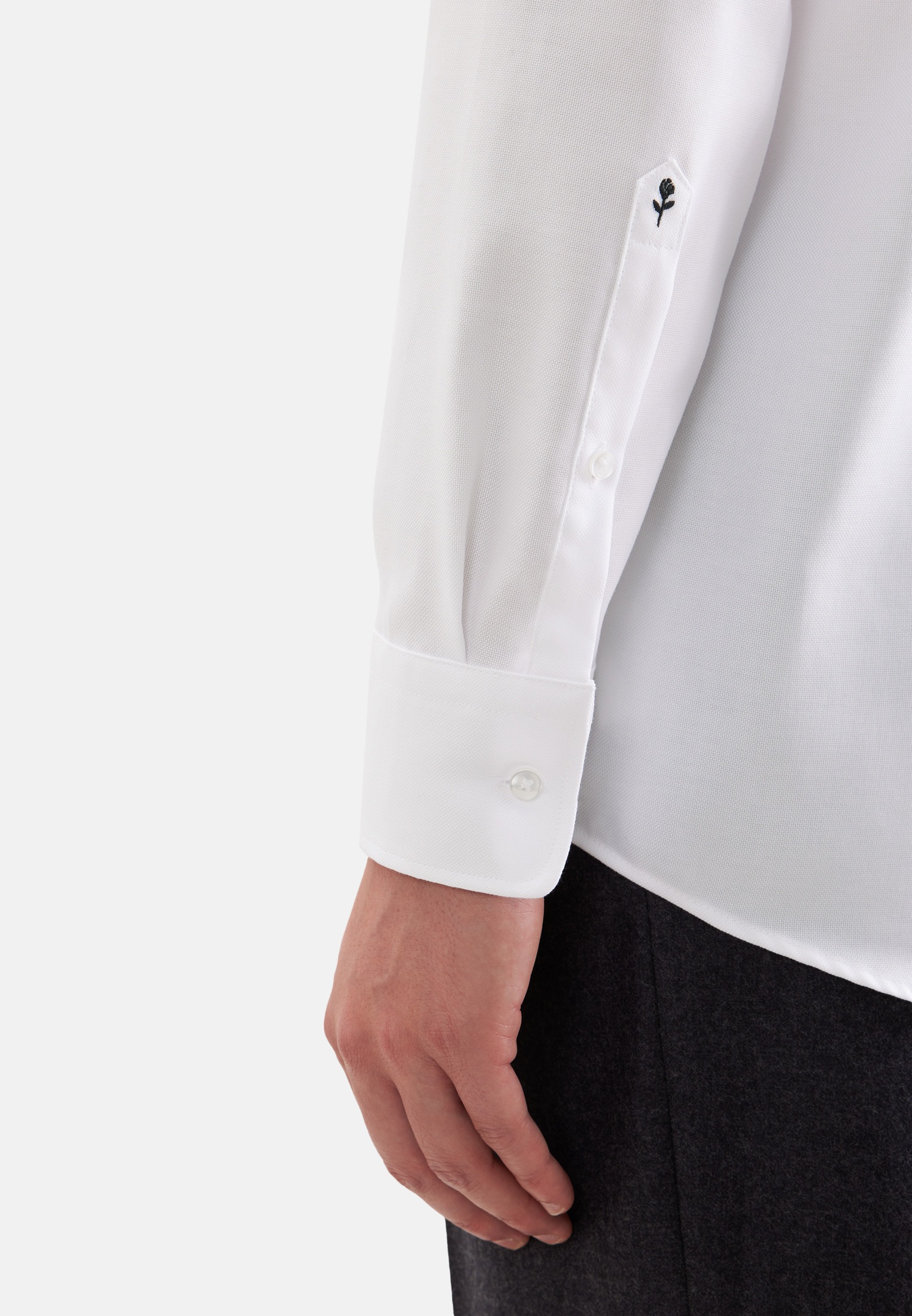 seidensticker Businesshemd »Schwarze Rose« Regular 1/1 Extra lang Kentkragen Struktur