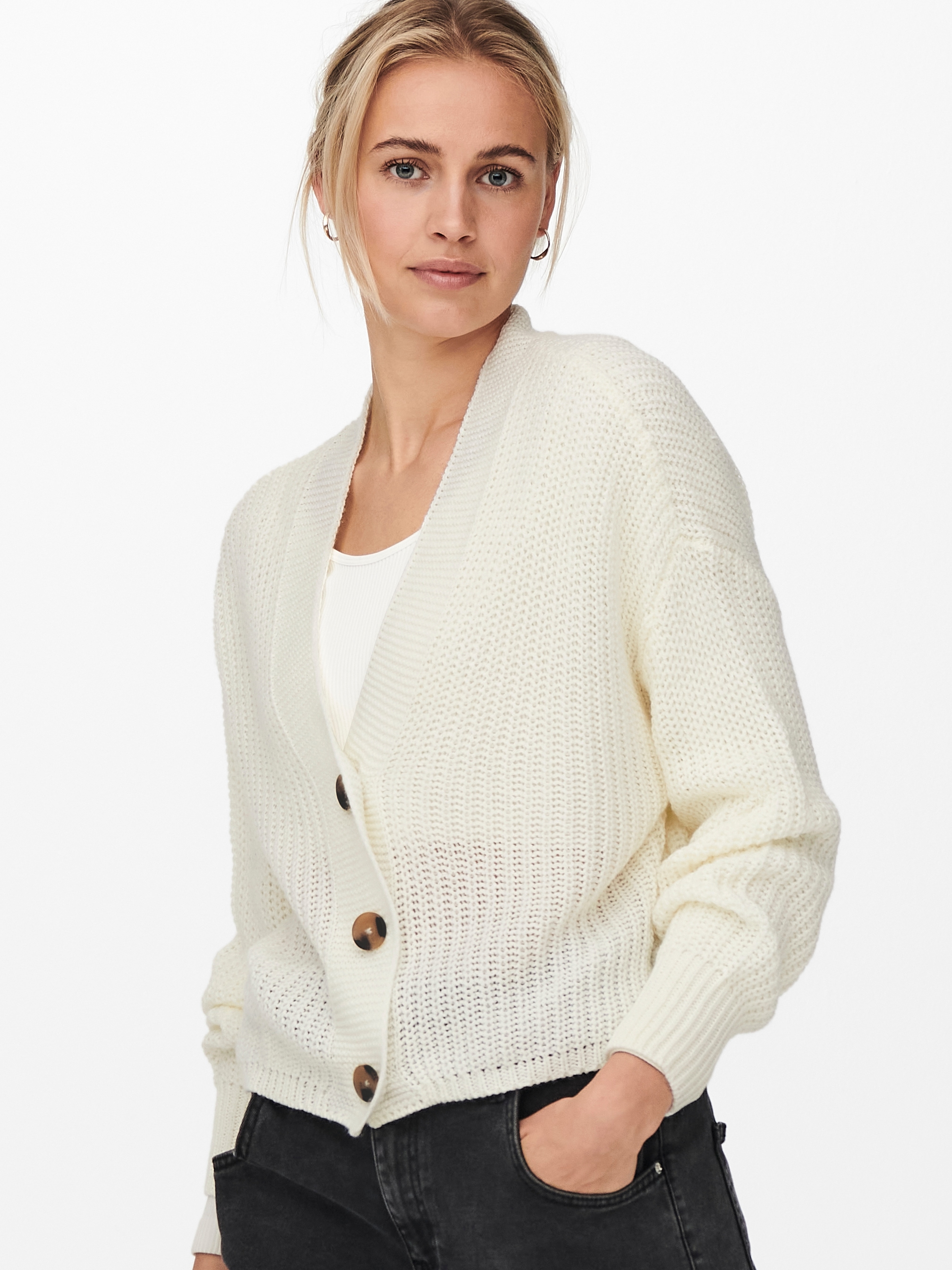 ONLY »ONLCAROL NICE L/S CARDIGAN KNT NOOS« Kunstfaser, regular fit