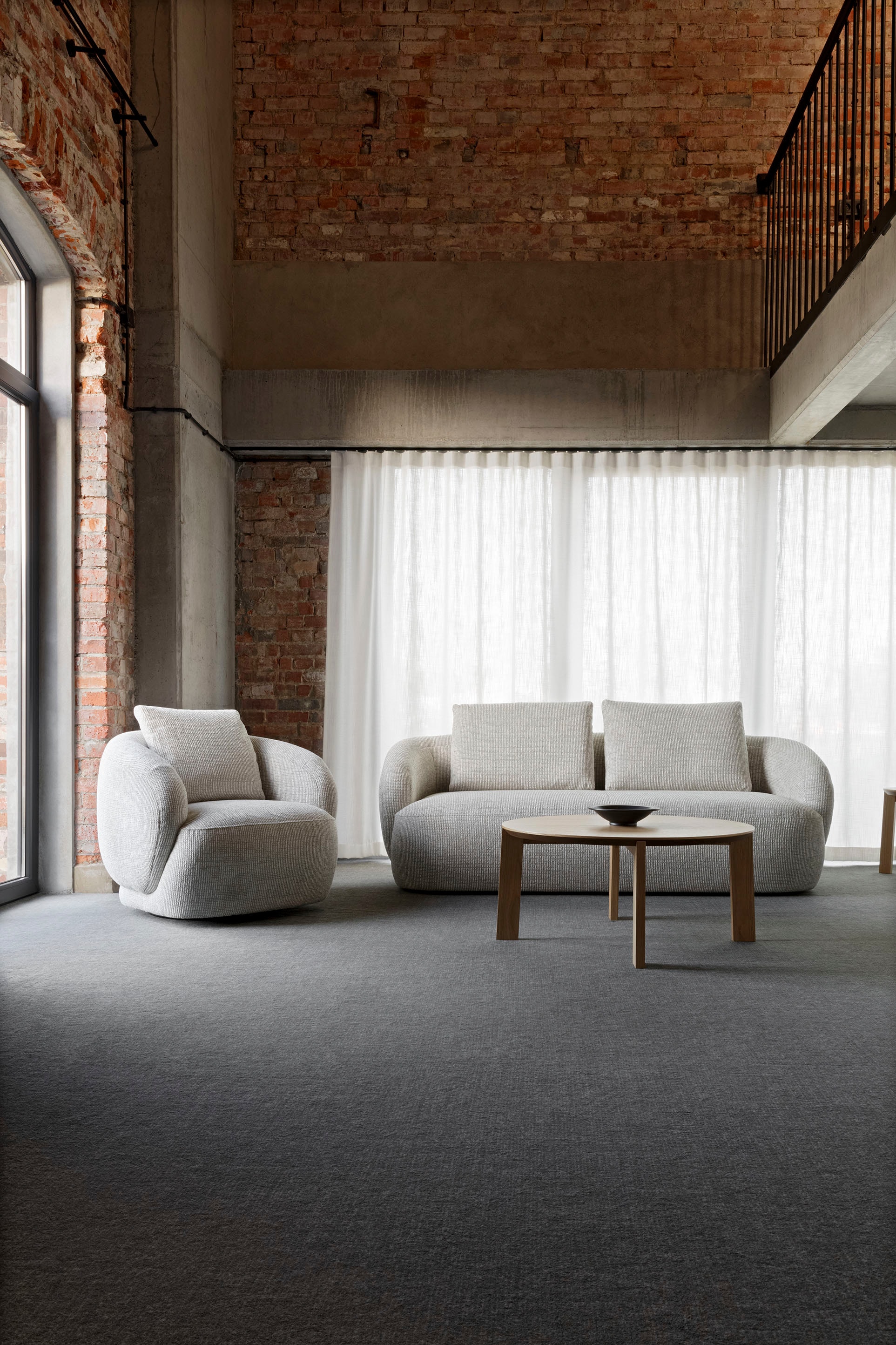 FLEXLUX 2,5-Sitzer »Torino, rund, Couch, Loveseat,«, Modernes, organisches Sofa-Design, Kaltschaum, Wellenunterfederung