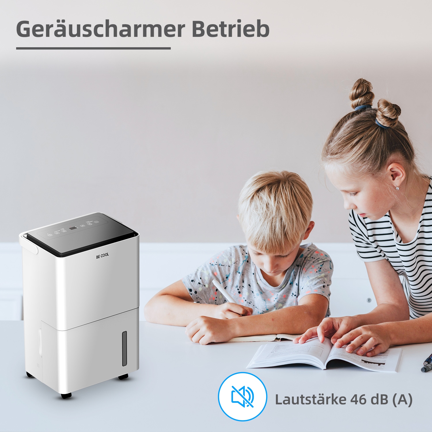 be cool Luftentfeuchter »BC30LEF2301«, für 62 m³ Räume, Entfeuchtung 30 l/Tag, Tank 4 l