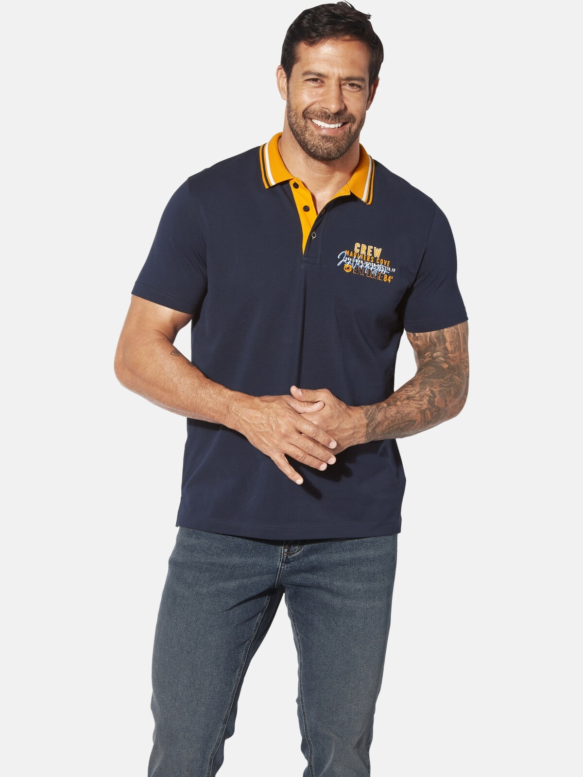 Jan Vanderstorm Poloshirt »Doppelpack Poloshirt TEOFIL«