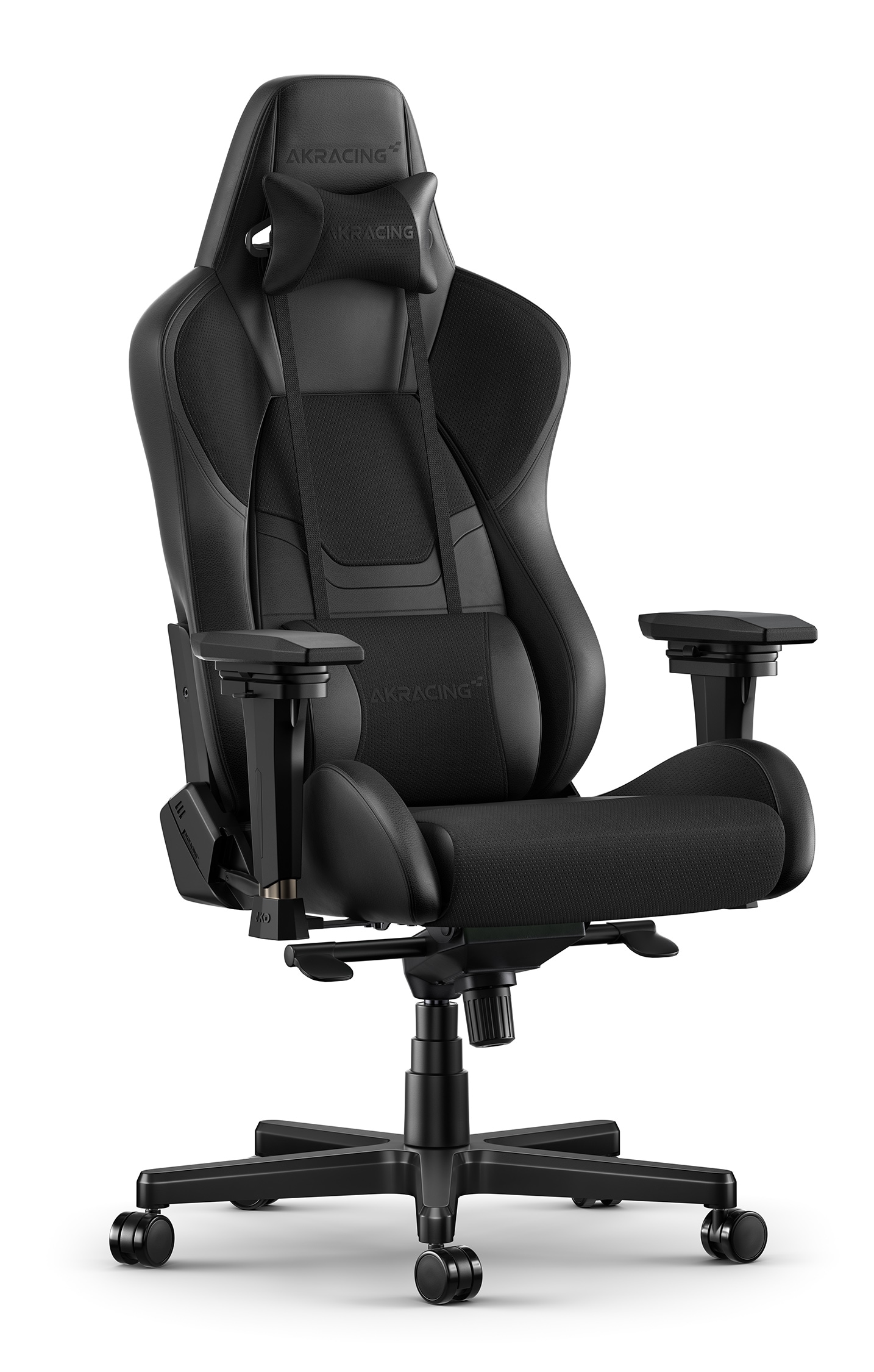 AKRacing Gaming-Stuhl »Master Premium Black Softouch, Kunstleder, 4D-Armlehnen, Stahlrahmen«, Kunstleder-Stoff