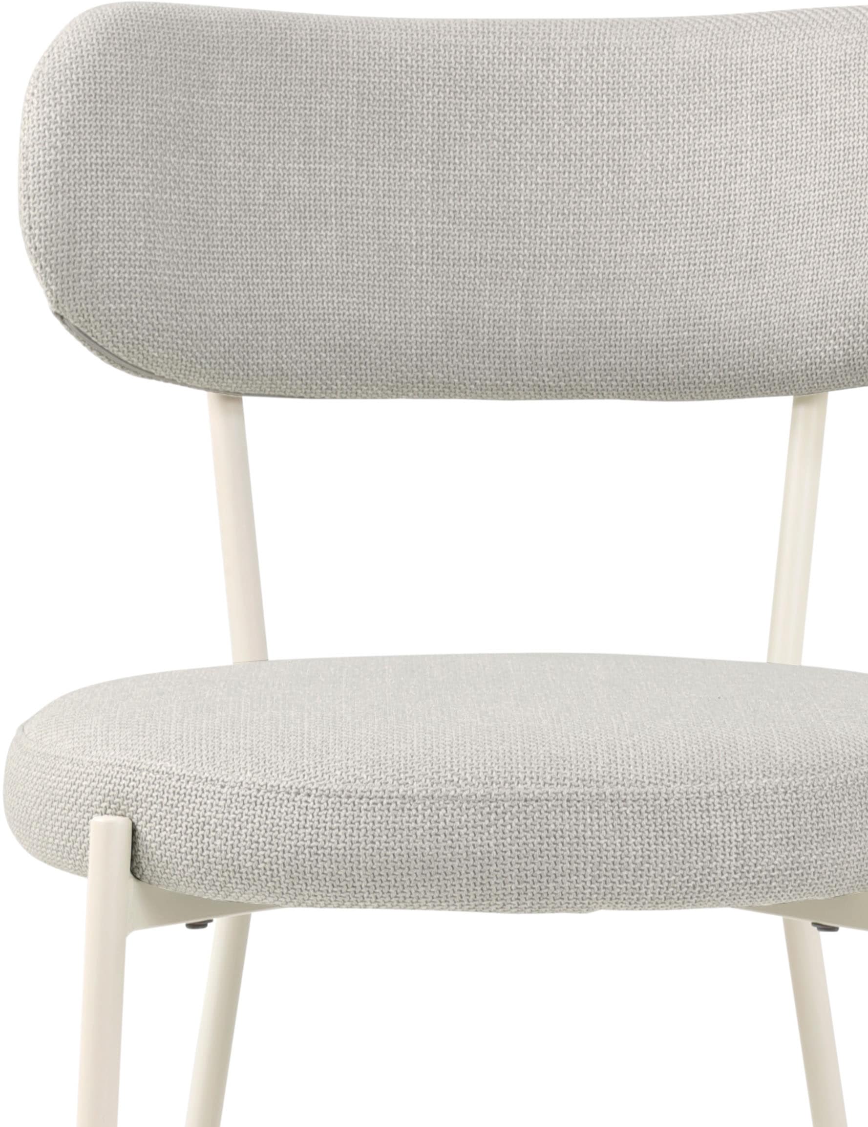 TOM TAILOR HOME 4-Fußstuhl »SOFT PAD CHAIR«, (Set), 2 St., Webstoff, Esszimmerstuhl, 4-Fußgestell, mit Rückenausschnitt