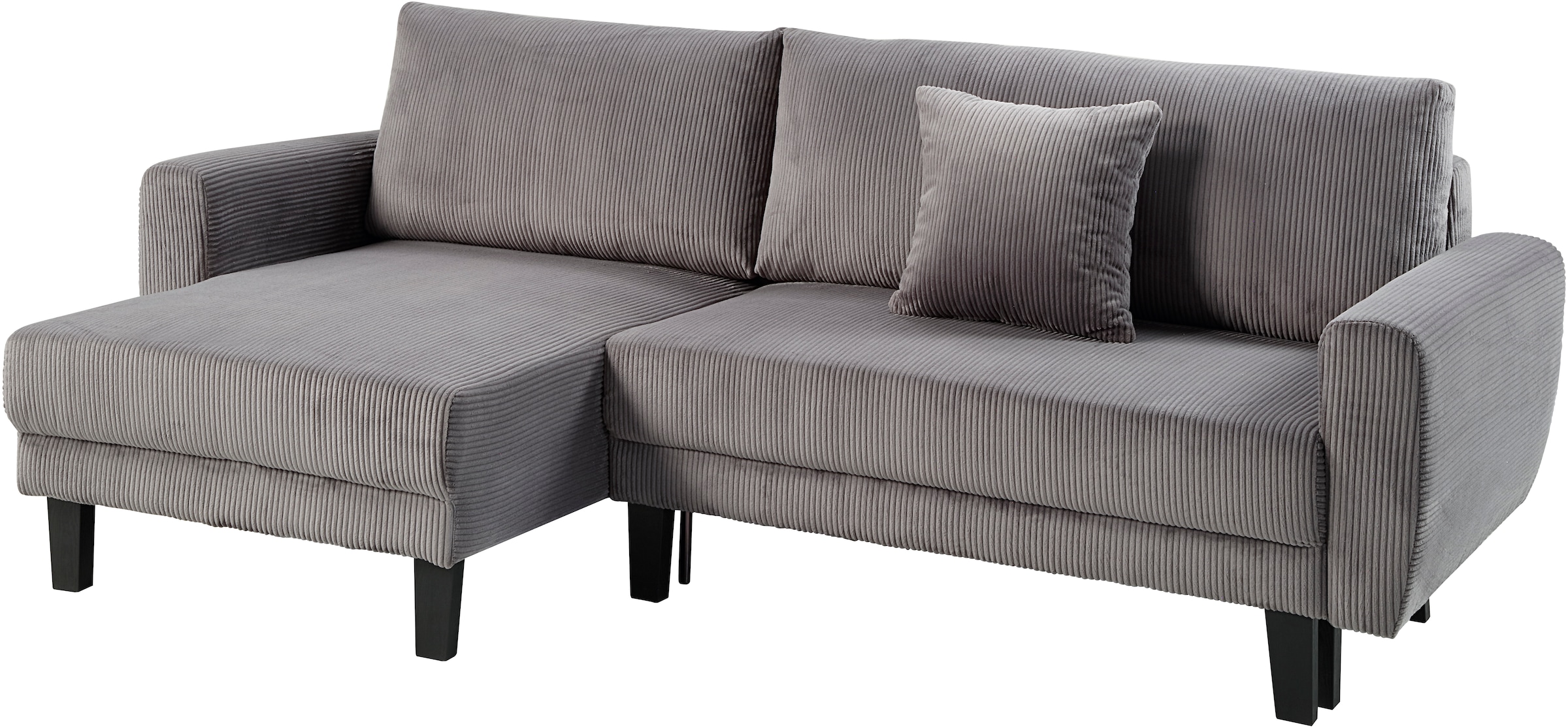 ATLANTIC home collection Ecksofa »Leonid L-Form«, mit Schlaffunktion und Bettkasten