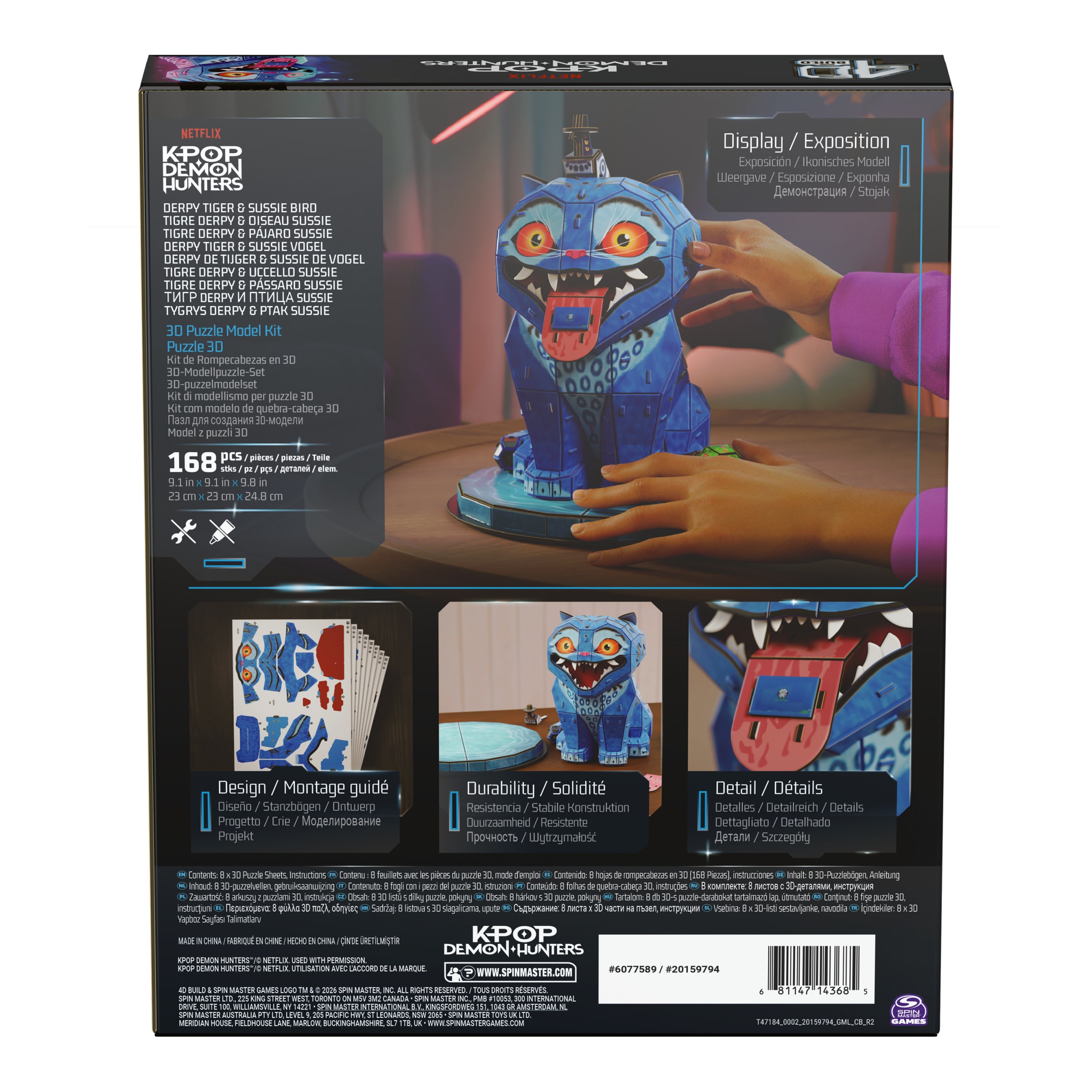 Spin Master 3D-Puzzle »4D Build - K-Pop Demon Hunters - Derpy Tiger und Sussie Vogel«