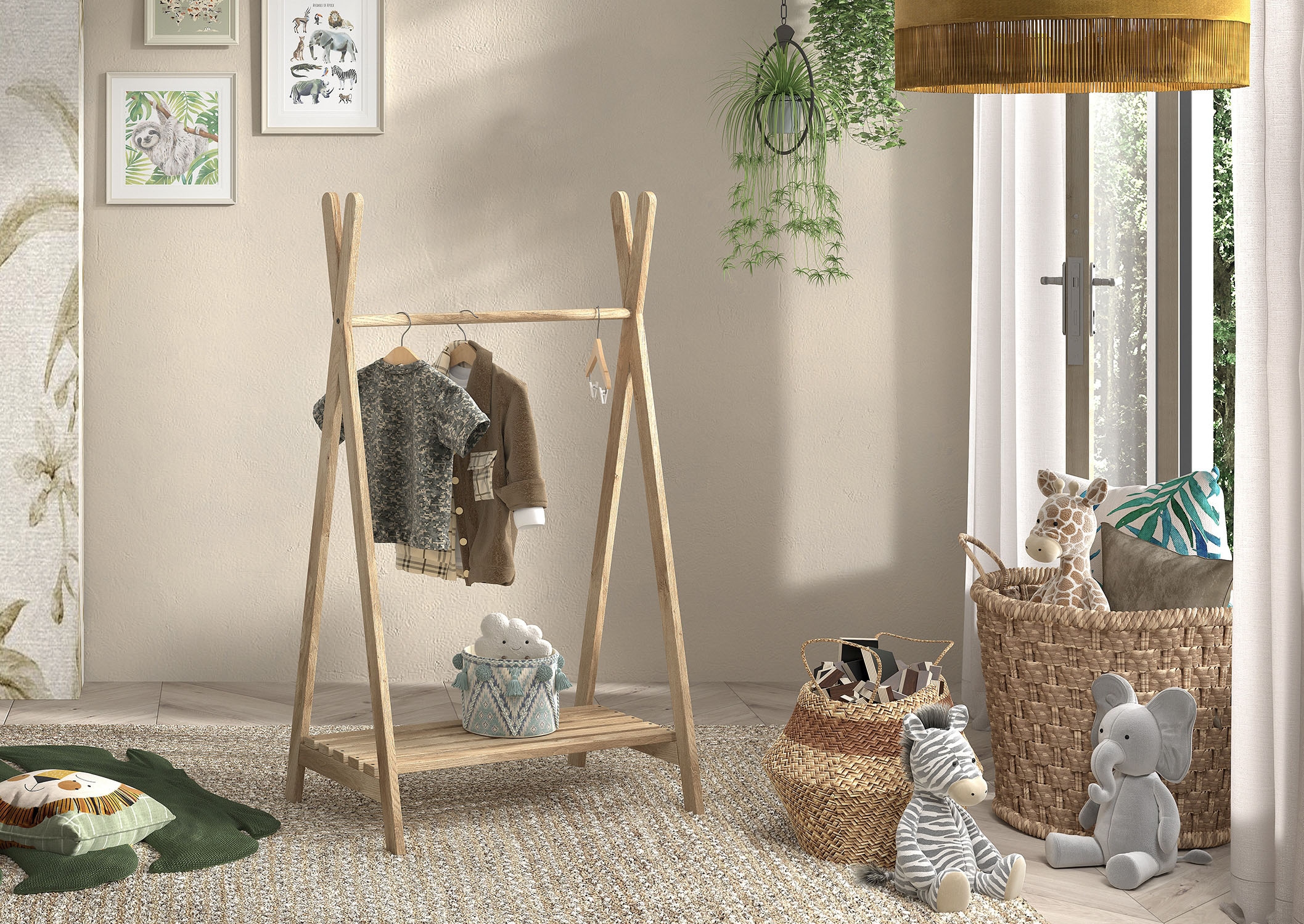 Vipack Kleiderständer »Forrest universell einsetzbar« inkl. Schuhgitter und Kleiderstange