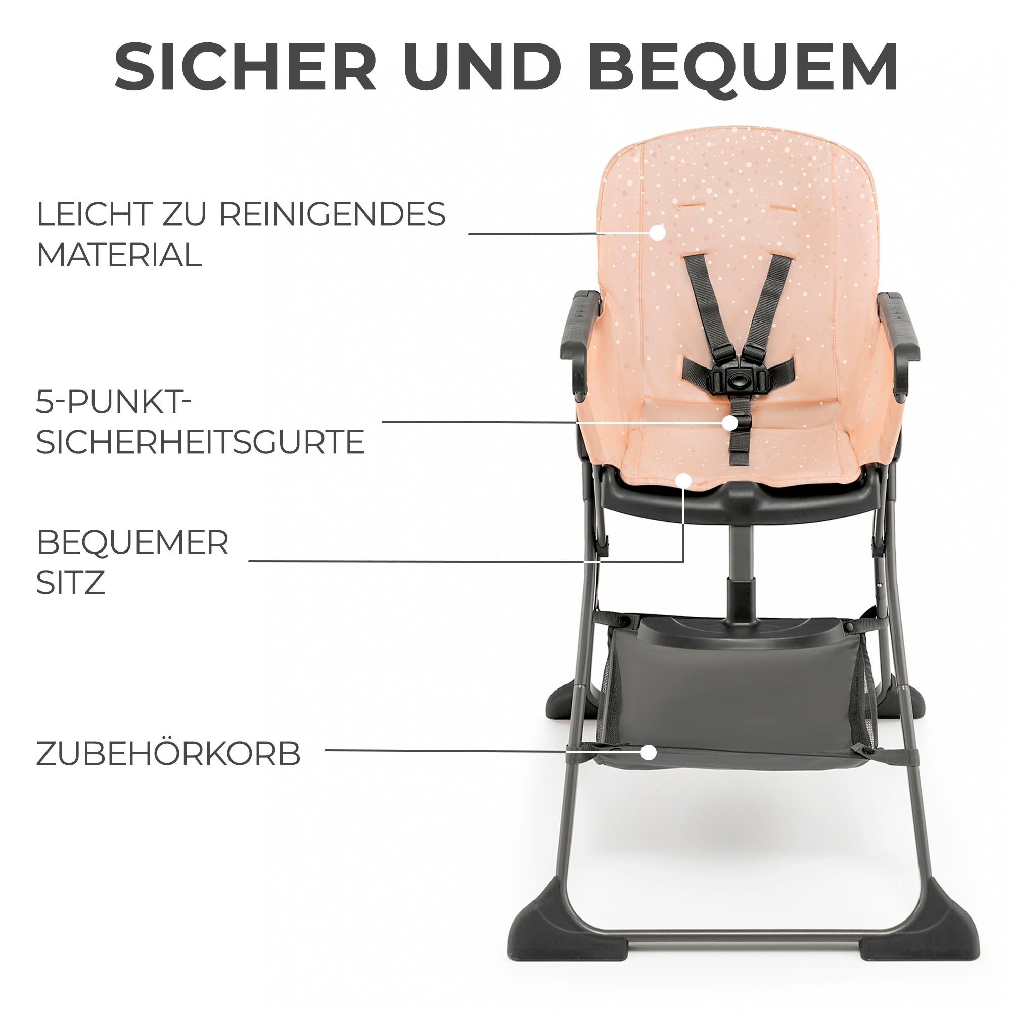 Kinderkraft Kombihochstuhl »FOLDEE« ()