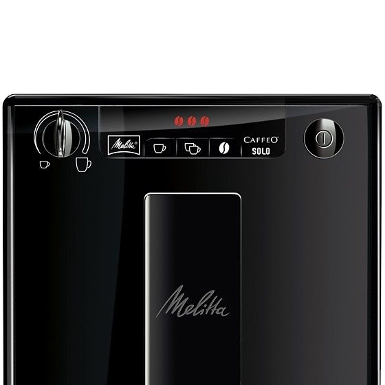 Melitta Kaffeevollautomat »Solo® E950-322, pure black«, aromatischer Kaffee & Espresso bei nur 20 cm Breite