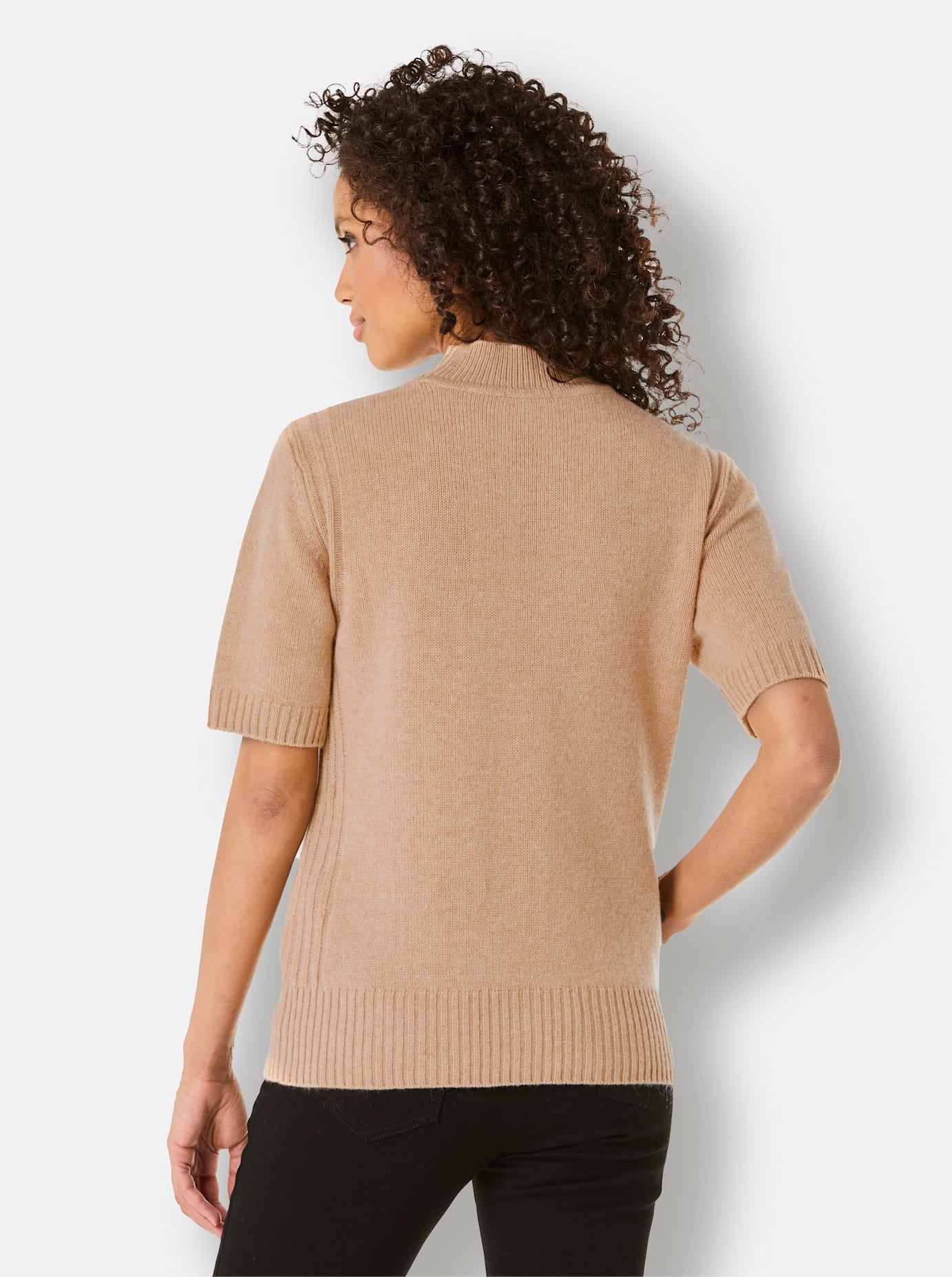 CREATION L PREMIUM Kurzarmpullover »Merino-Kaschmir-Pullover«