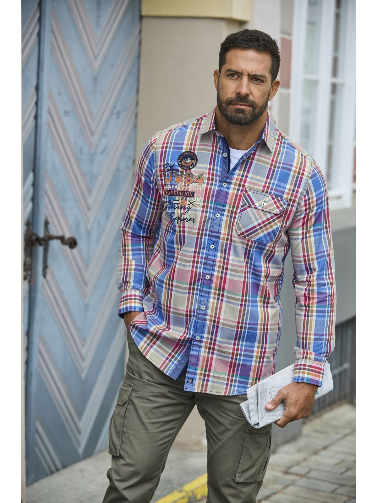 Jan Vanderstorm Langarmhemd »Hemd DETRIK« 1 tlg.