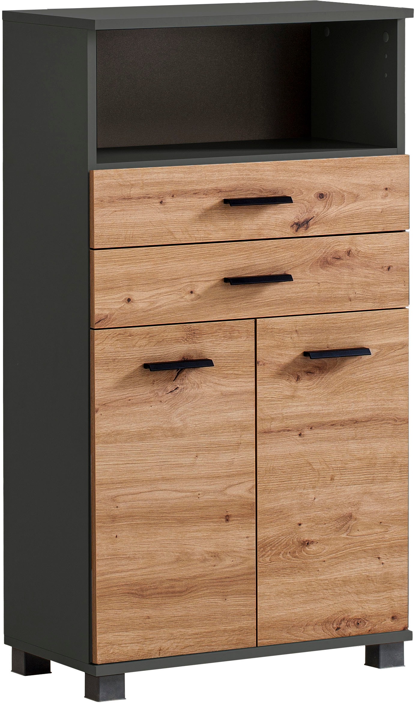 welltime Midischrank »Palermo, Breite 60 cm made in Germany«, Metallbeschläge