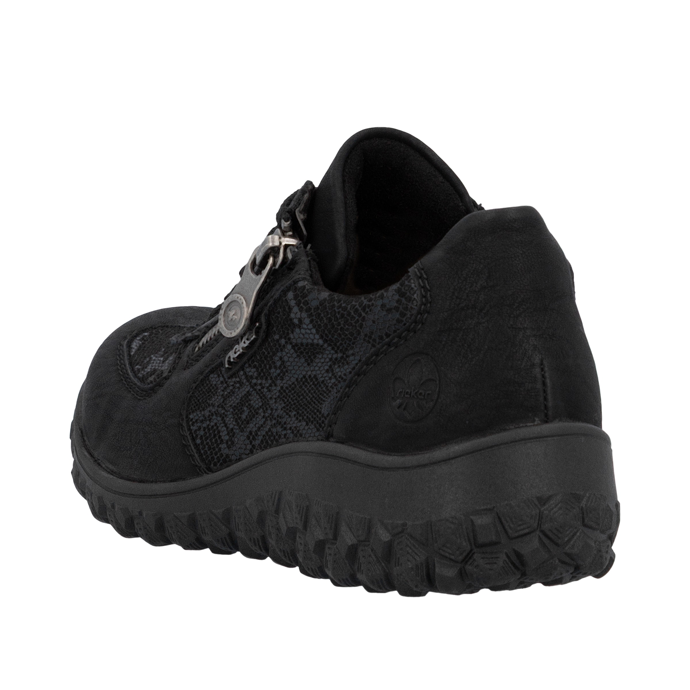 Rieker Keilsneaker  Schnürschuh, Halbschuh, Freizeitsneaker mit Reißverschluss