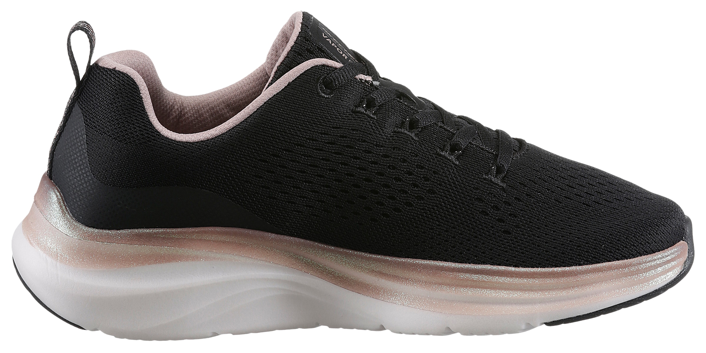 Skechers Sneaker »VAPOR FOAM-MIDNIGHT GLIMMER«, in veganer Verarbeitung, Freizeitschuh, Halbschuh, Schnürschuh