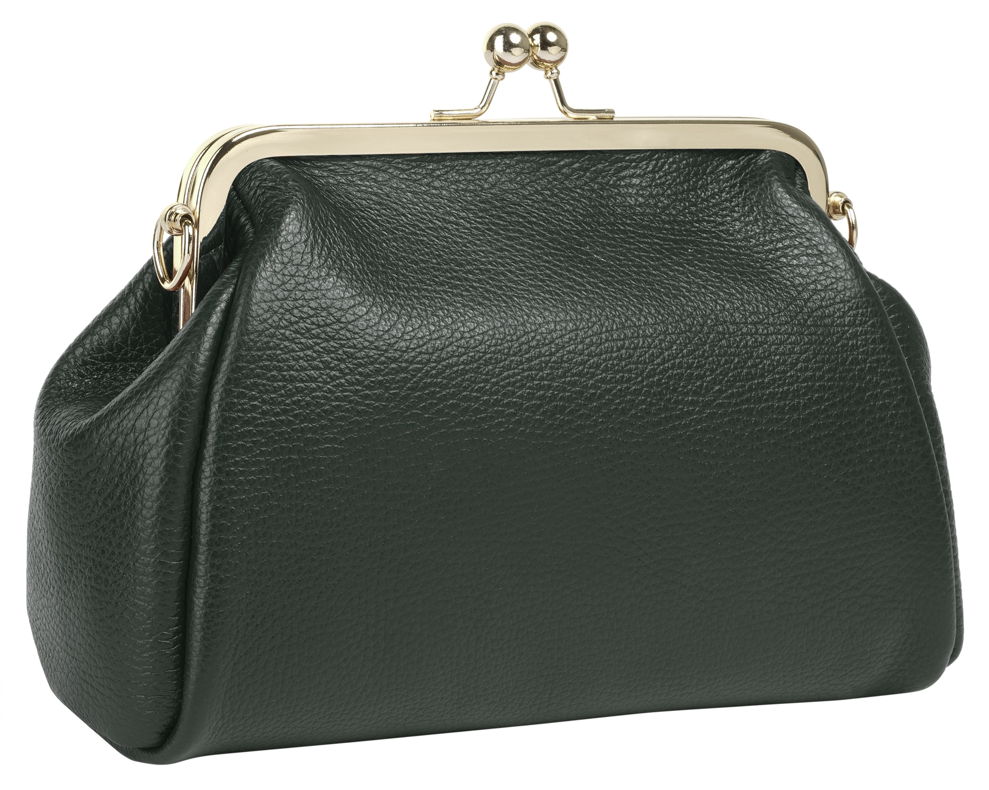 Cluty Abendtasche, echt Leder, Made in Italy