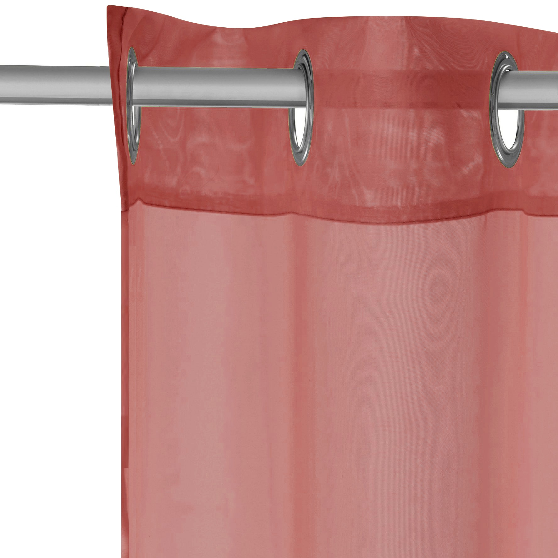 OTTO home Gardine »XANA mit Ösen« Ösen 1 Stk. tlg. Bestseller, einfarbig, 1 bzw. 2 Schals, pflegeleicht, Schal,