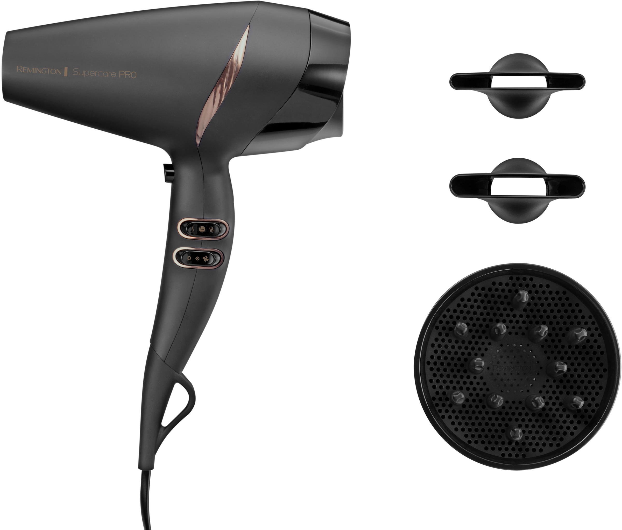 Remington Haartrockner »AC7200 SUPERCARE PRO 2200«, 2200 W, 3 Aufsätze, Supercare Einstellung, AC-Motor, leichtes und kompaktes Design
