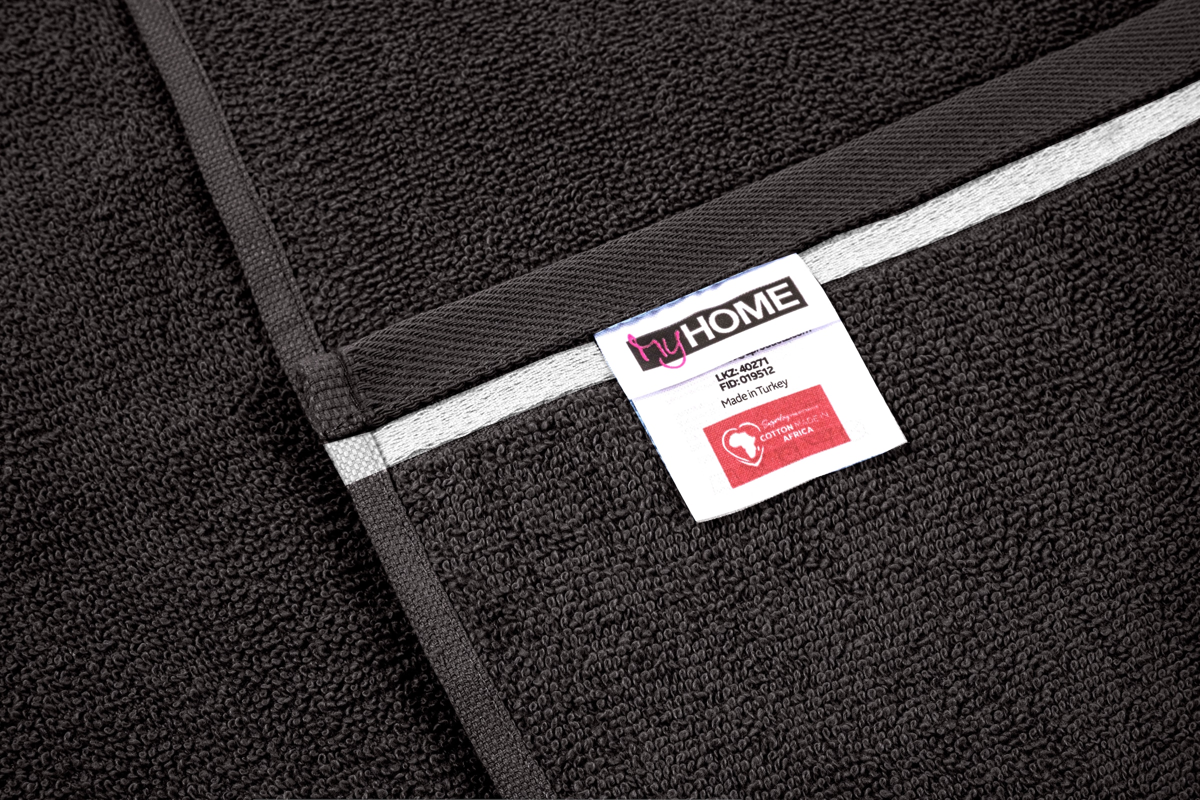 my home Handtuch Set »Niki, Duschtuch, Handtücher und Gästetücher« Set Walkfrottee Handtücher mit mehrfarbiger Streifenbordüre, weich, aus 100% Baumwolle