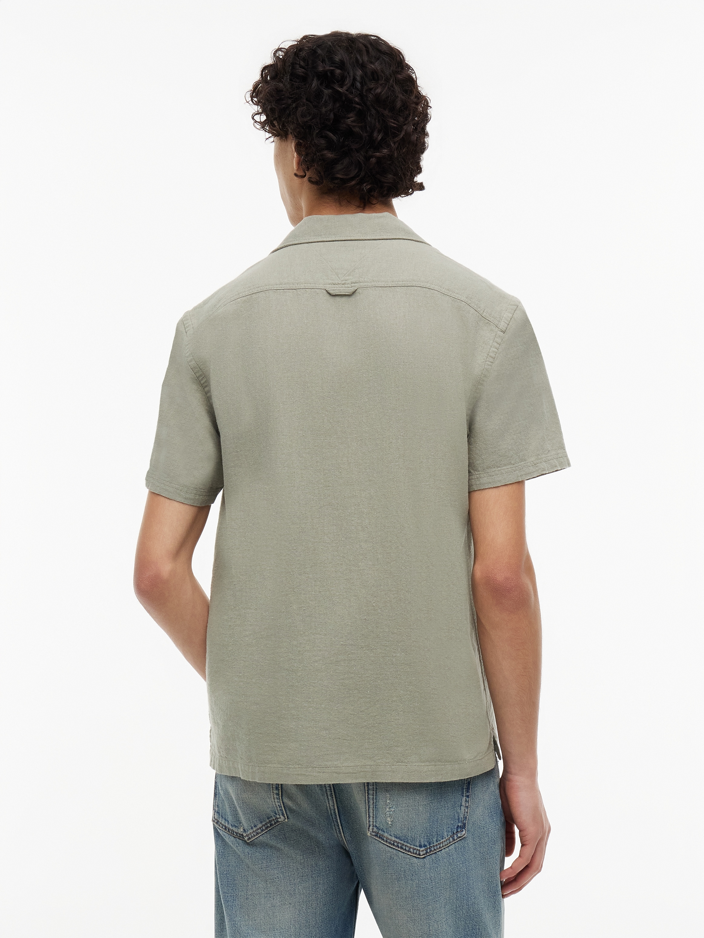 Tommy Jeans Leinenhemd »TJM REGULAR LINEN BLEND CAMP« mit Reverskragen