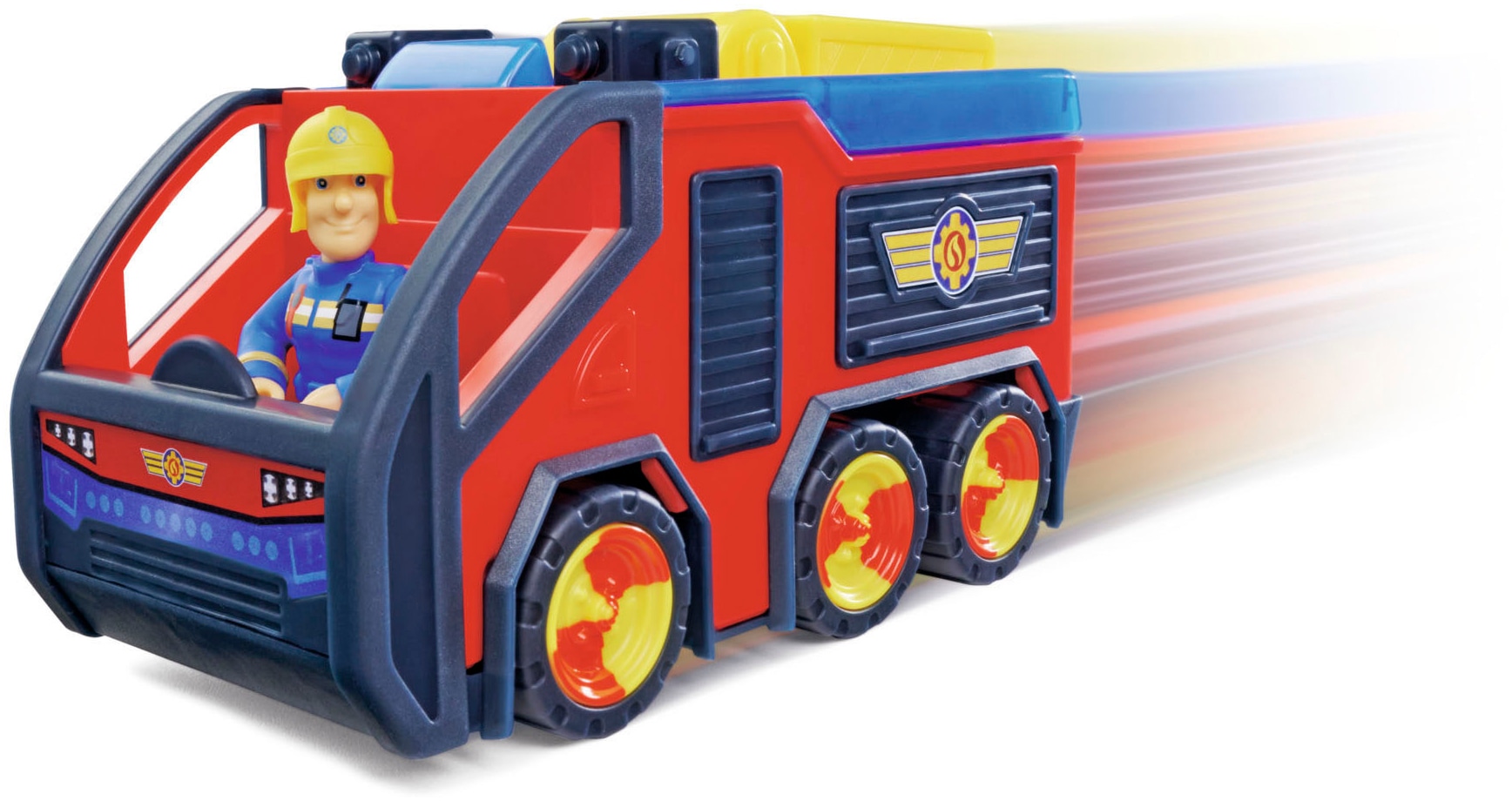 SIMBA Spielzeug-Feuerwehr »Feuerwehrmann Sam Junior Jupiter Neue Version«, mit beweglicher Figur