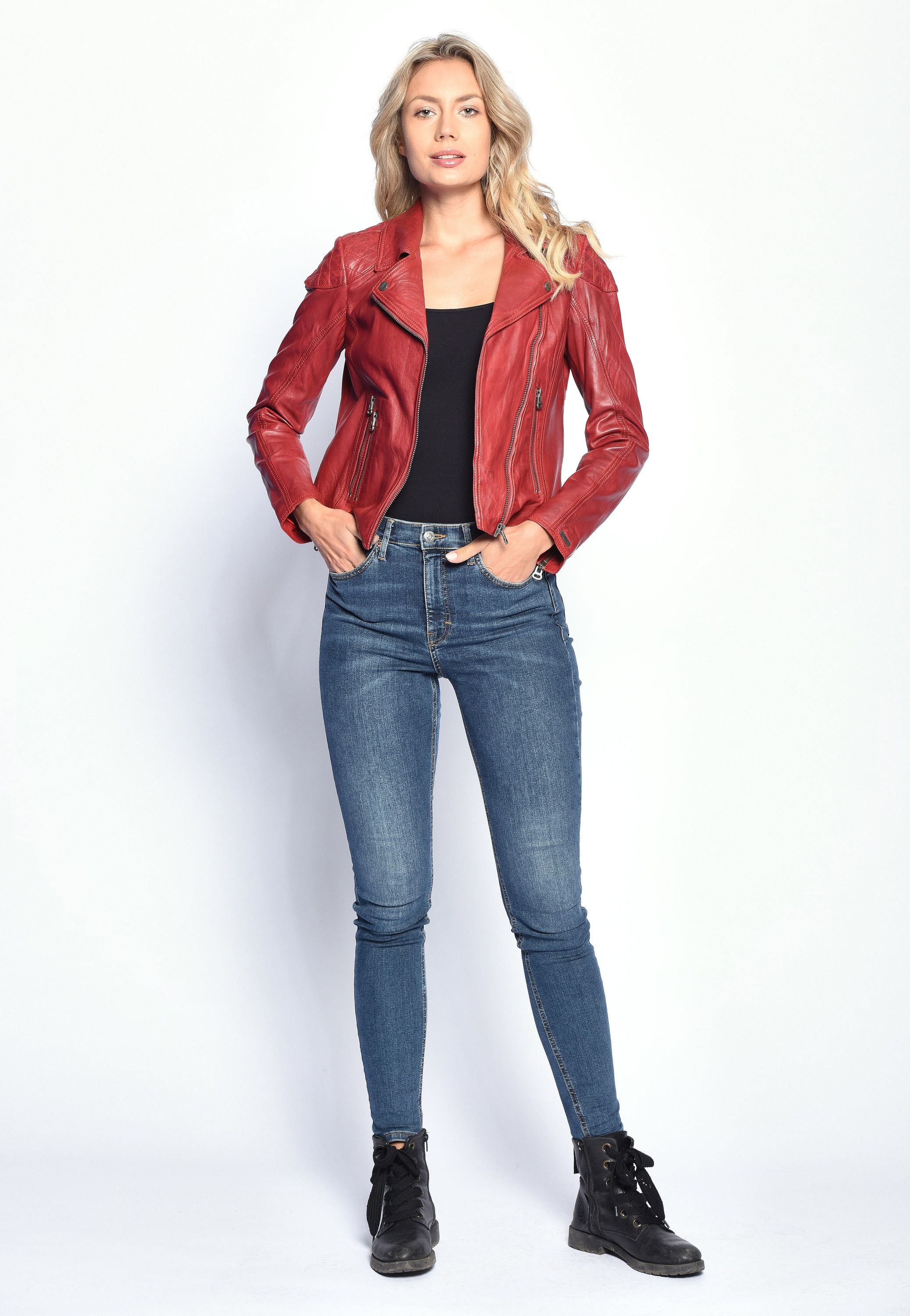 Maze Bikerjacke »Lederjacke Ibiza«