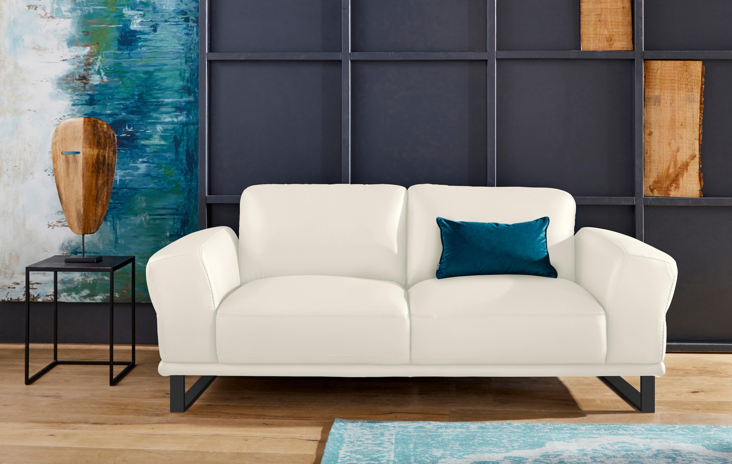 W.SCHILLIG 2-Sitzer »montanaa« mit Metallkufen in Schwarz pulverbeschichtet, Breite 192 cm